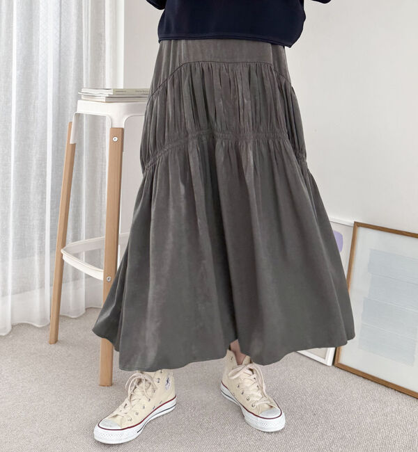 Doux archives「ニットＳＥＴティアードキャミワンピース」|ワンピース|