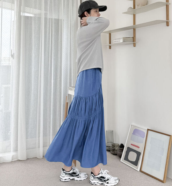 Doux archives「ニットＳＥＴティアードキャミワンピース」|ワンピース|