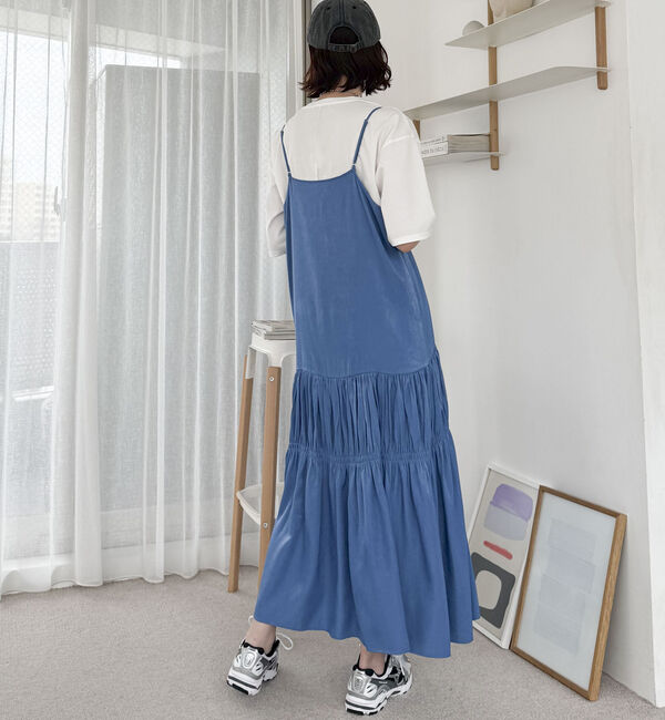 Doux archives「ニットＳＥＴティアードキャミワンピース」|ワンピース|