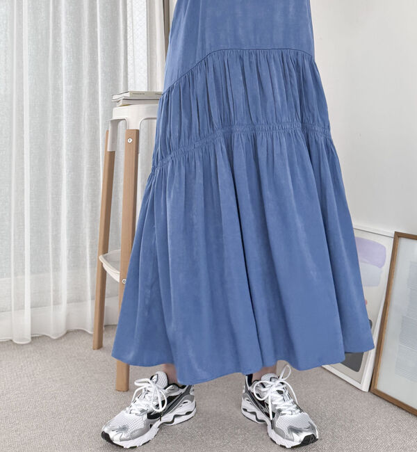 Doux archives「ニットＳＥＴティアードキャミワンピース」|ワンピース|