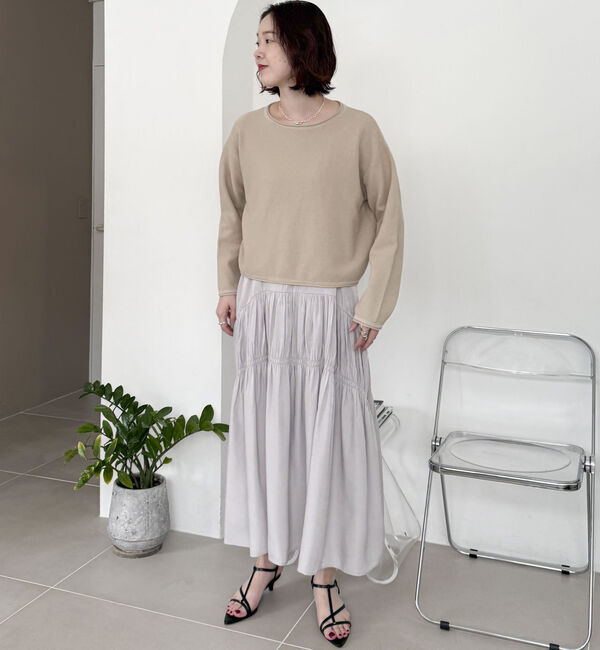 Doux archives「ニットＳＥＴティアードキャミワンピース」|ワンピース|