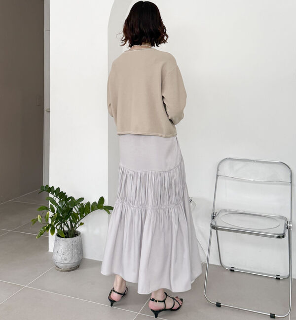 Doux archives「ニットＳＥＴティアードキャミワンピース」|ワンピース|