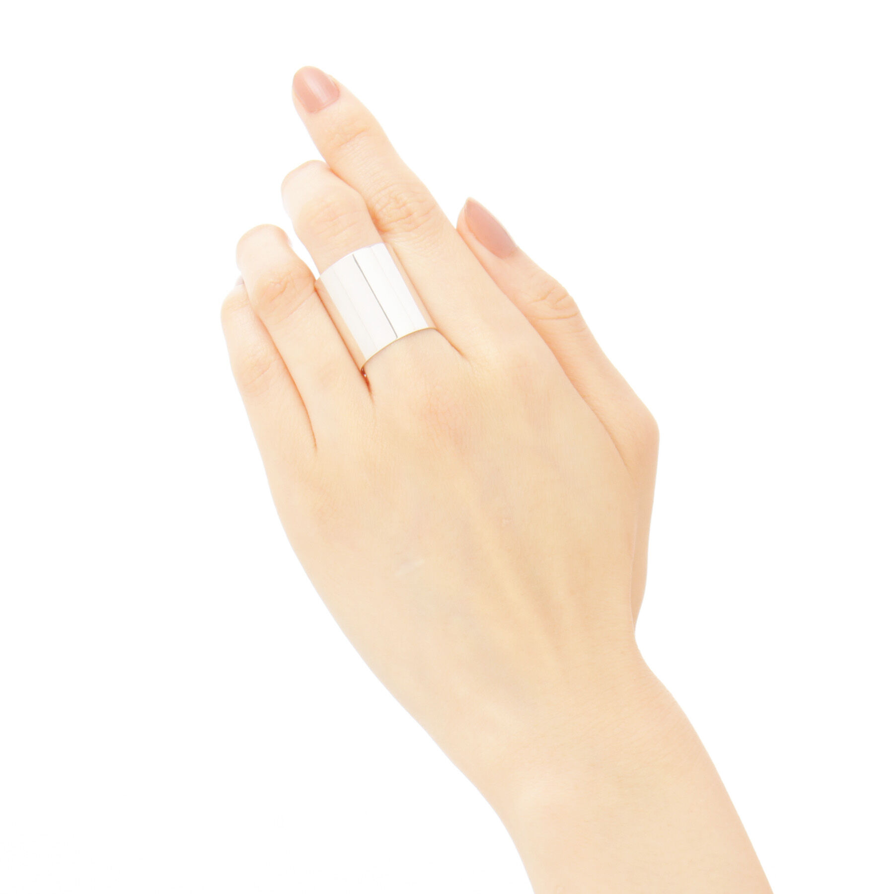 COCOSHNIK「シルバー カフリング太」|リング|