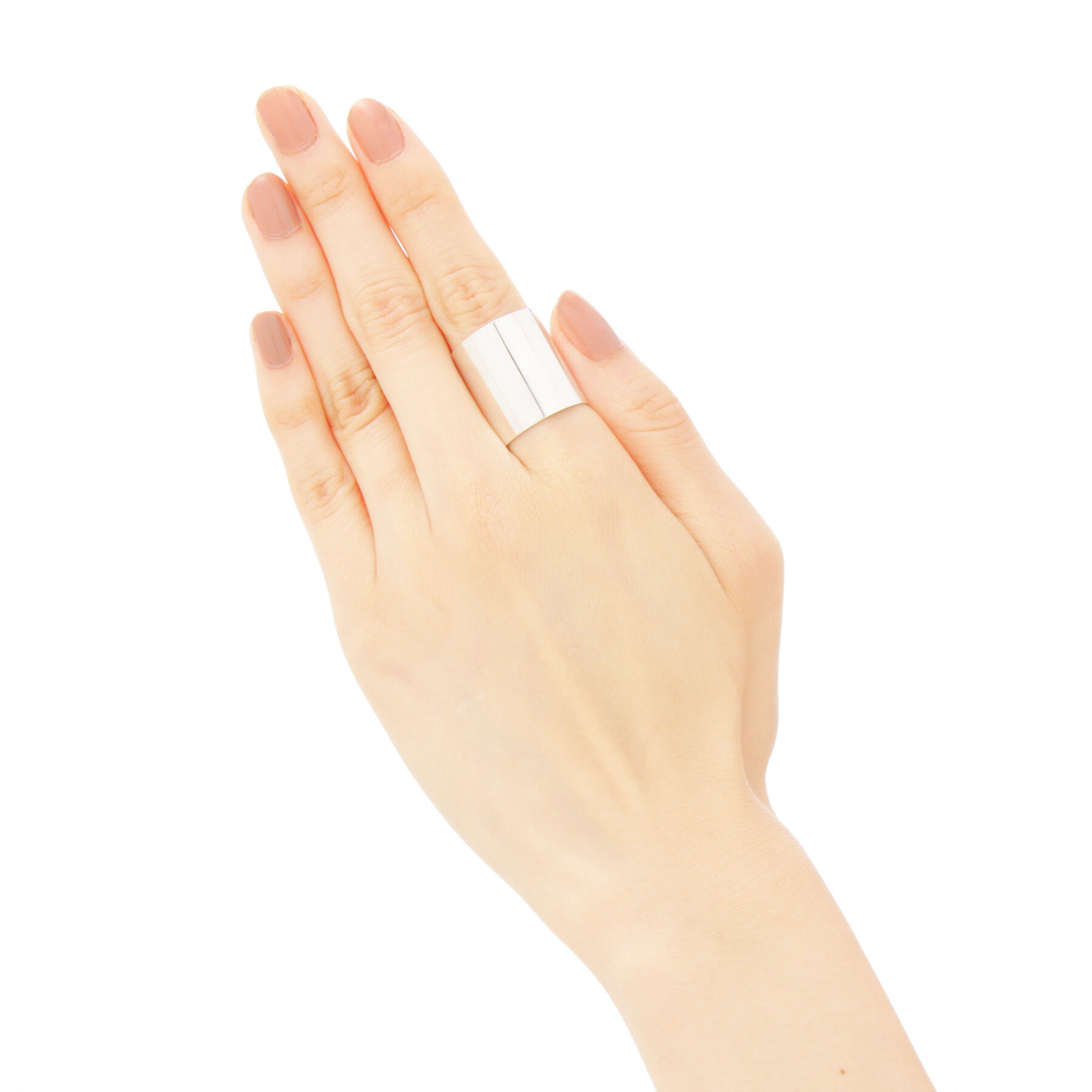 COCOSHNIK「シルバー カフリング太」|リング|