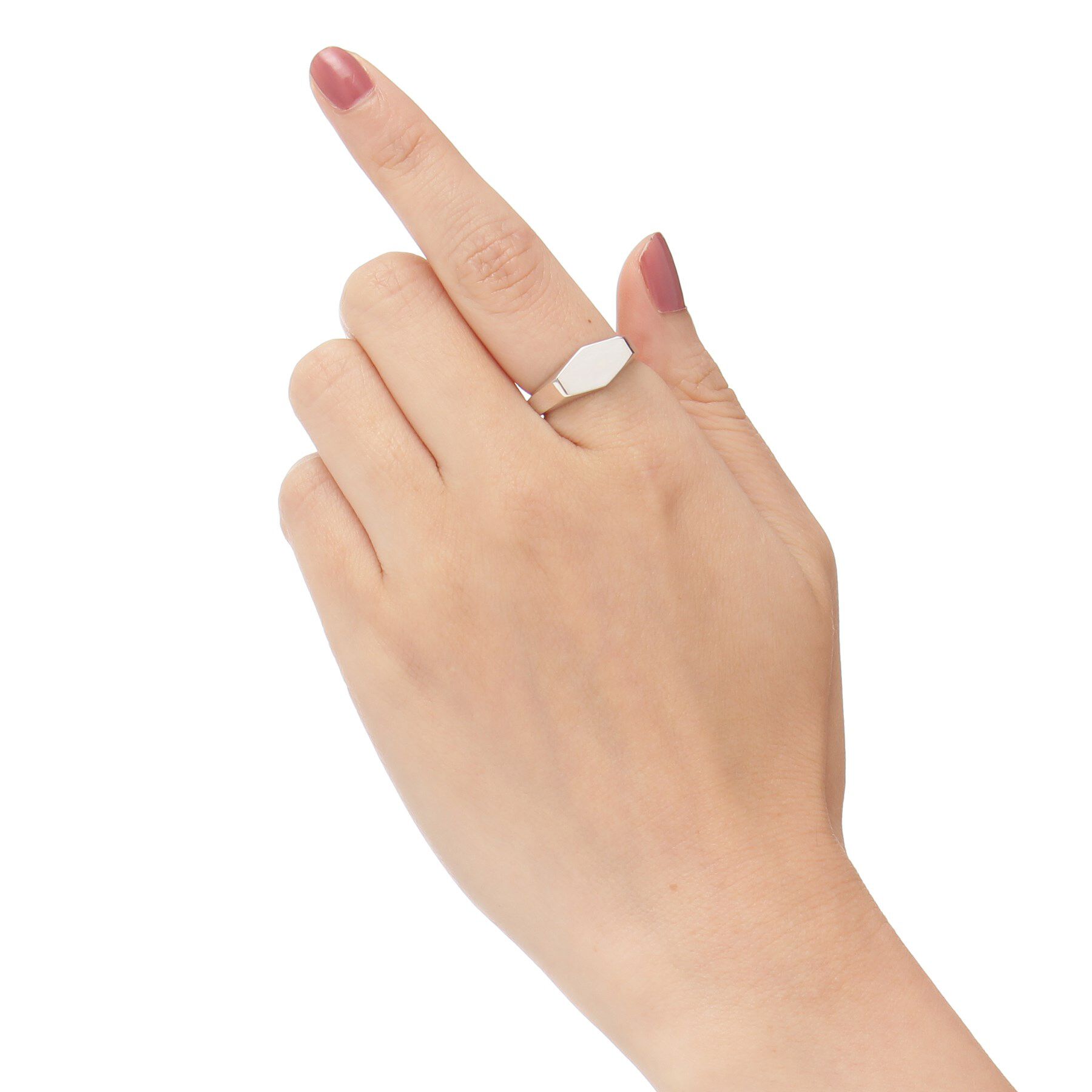 COCOSHNIK「シルバー ヘキサゴン リング」|リング|