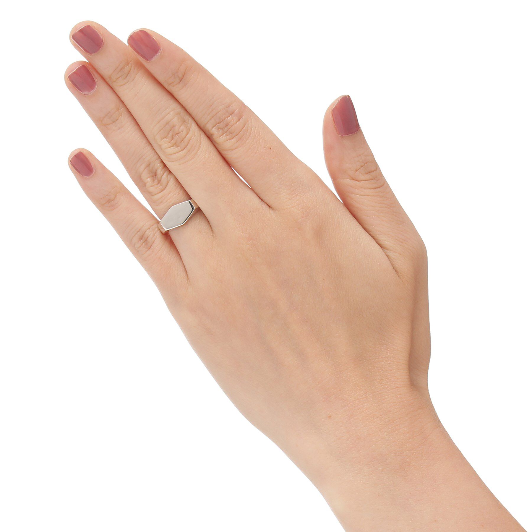 COCOSHNIK「シルバー ヘキサゴン リング」|リング|