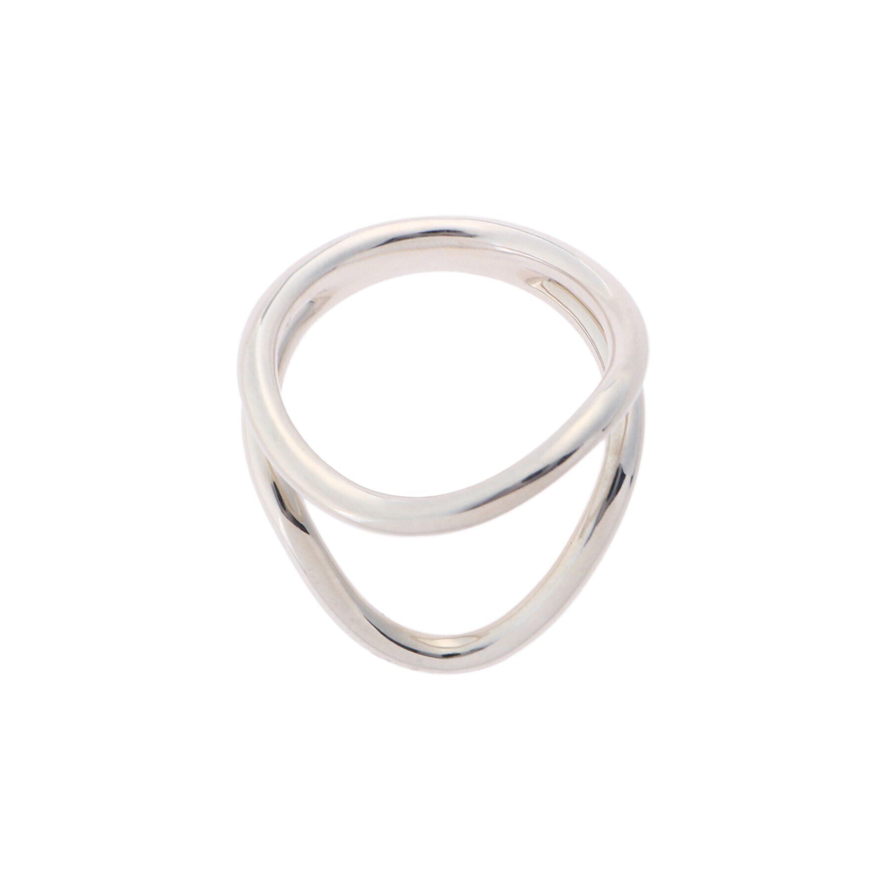 COCOSHNIK「シルバー 2連ライン リング」|リング|