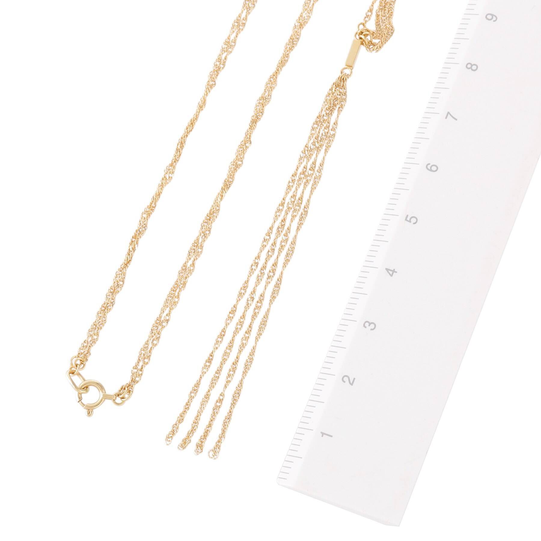 COCOSHNIK「K10スクリューチェーンタッセル ネックレス」|ネックレス|