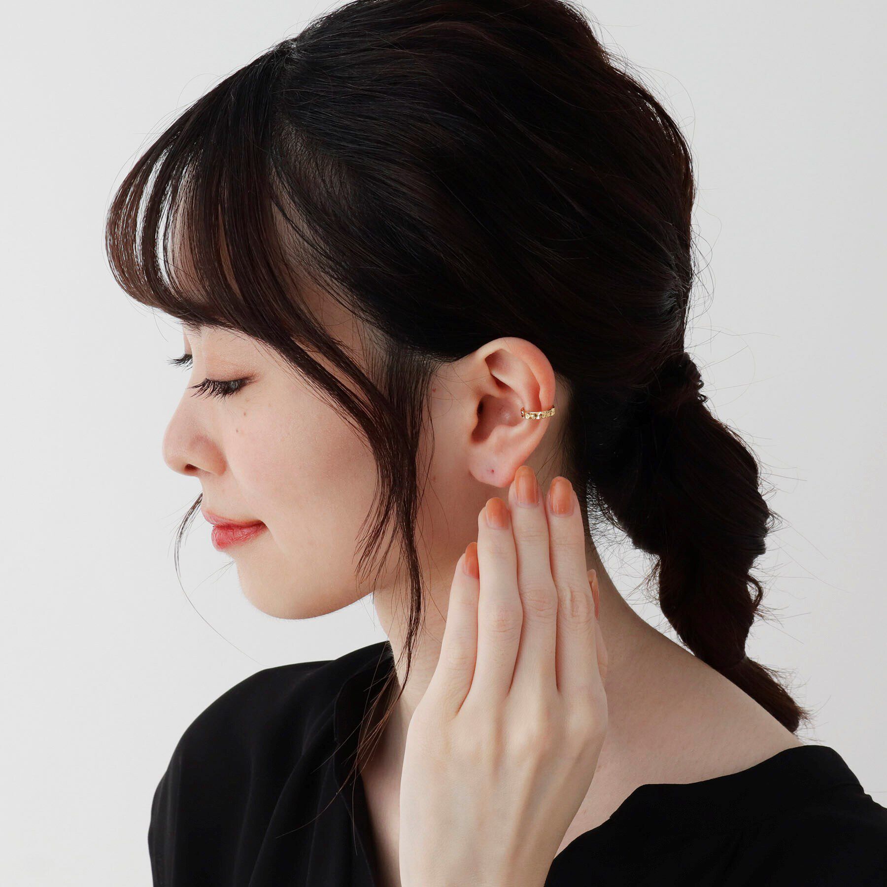 COCOSHNIK「シルバー 極光イヤーカフ」|イヤリング|