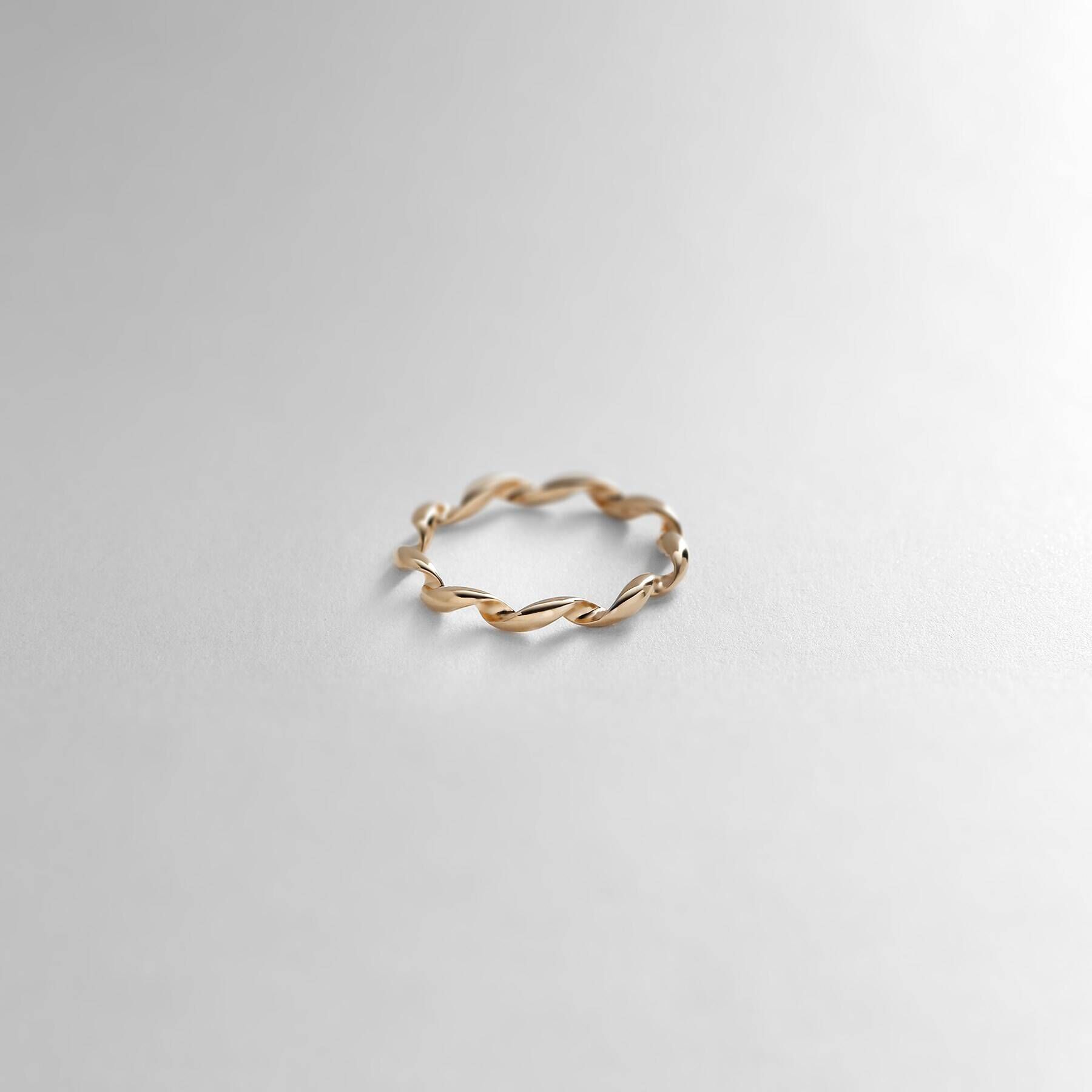 COCOSHNIK「K10甲丸ツイスト リング」|リング|