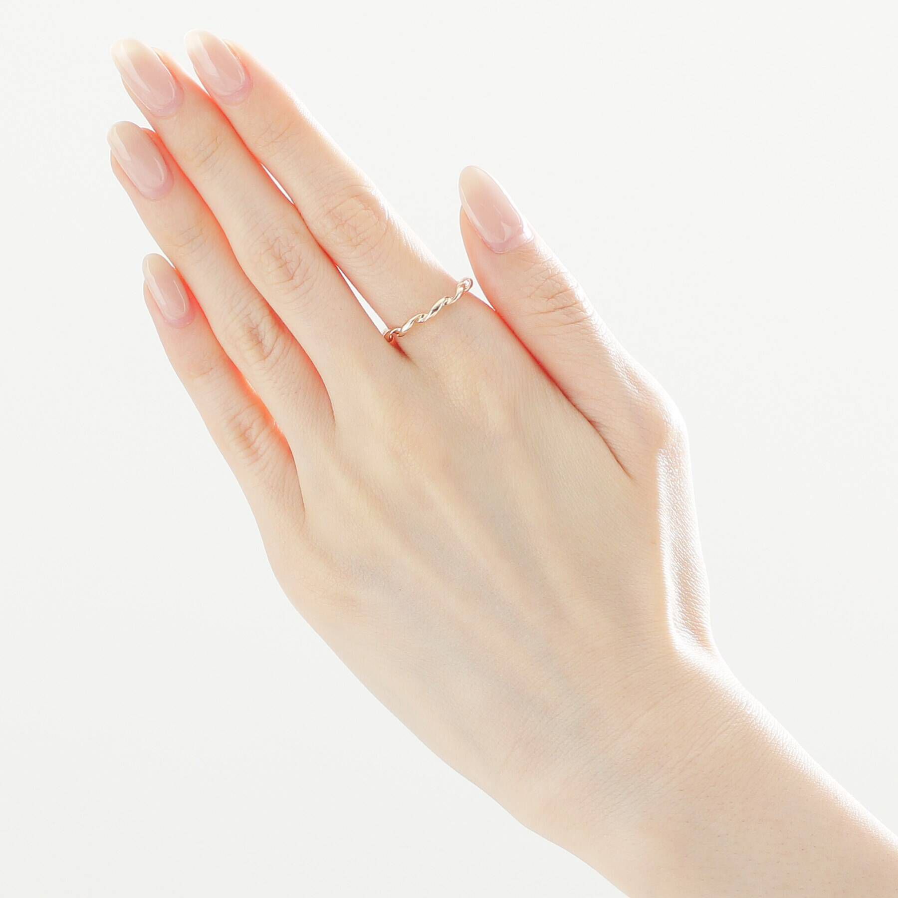 COCOSHNIK「K10甲丸ツイスト リング」|リング|