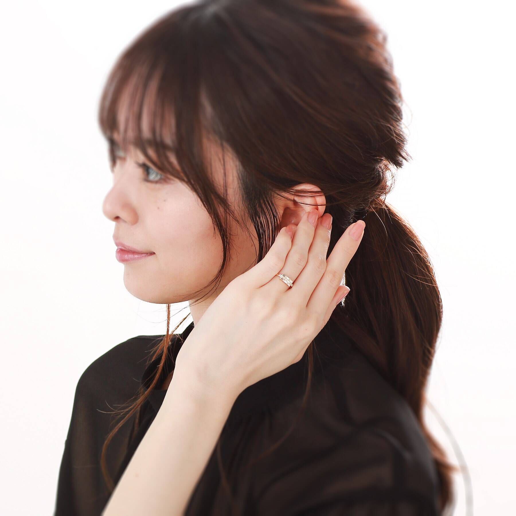 COCOSHNIK「K18ダイヤモンド バゲットカットクラスター リング」|リング|