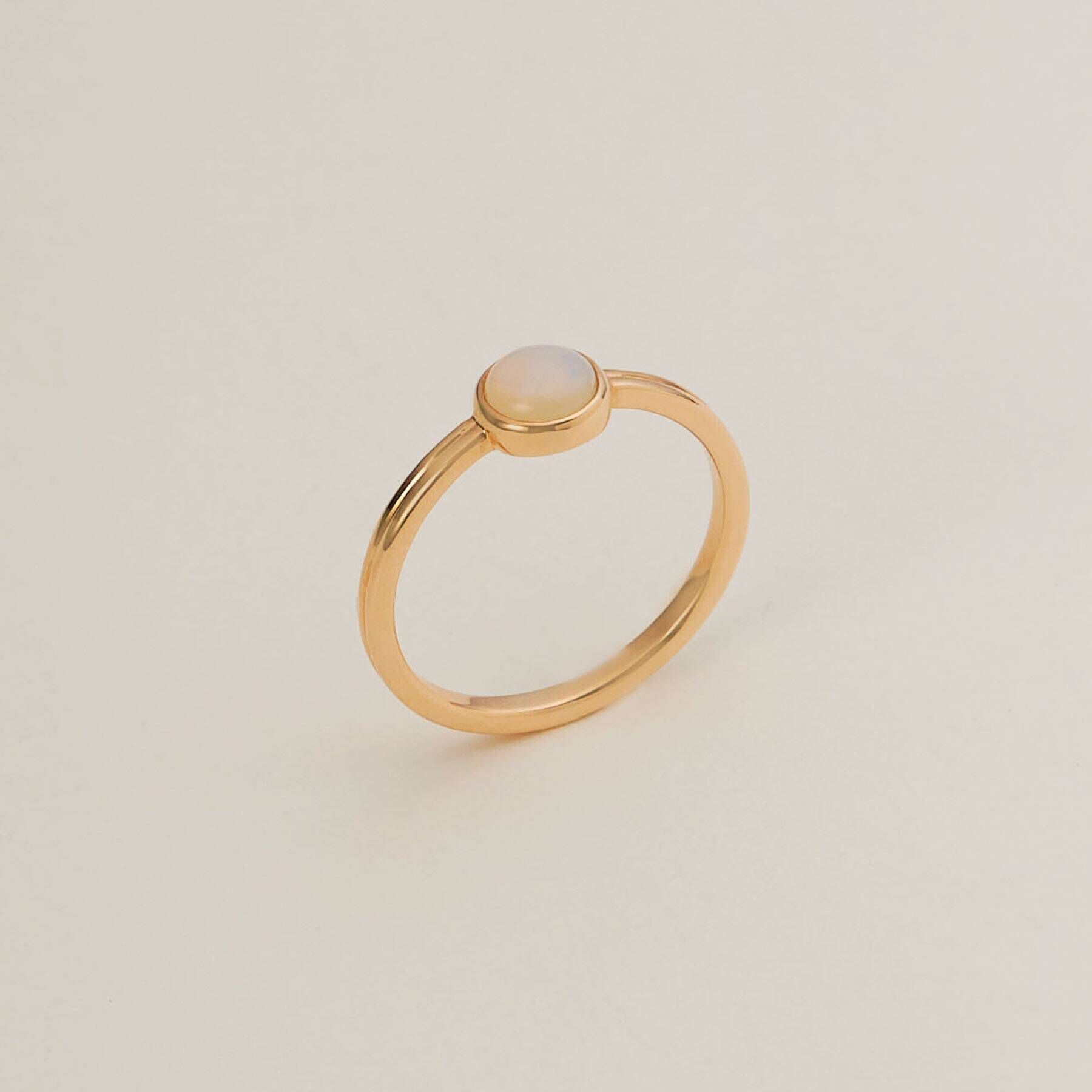 COCOSHNIK「K10オパール ラウンドカボション リング」|リング|