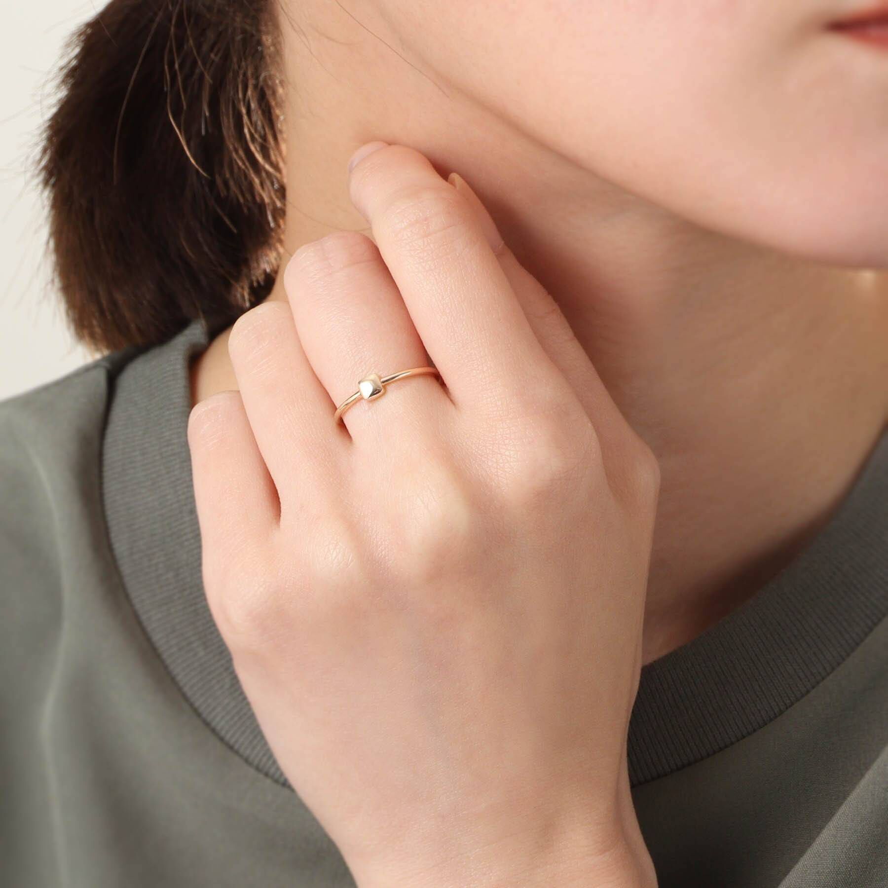 COCOSHNIK「K10クッションシェイプ リング」|リング|