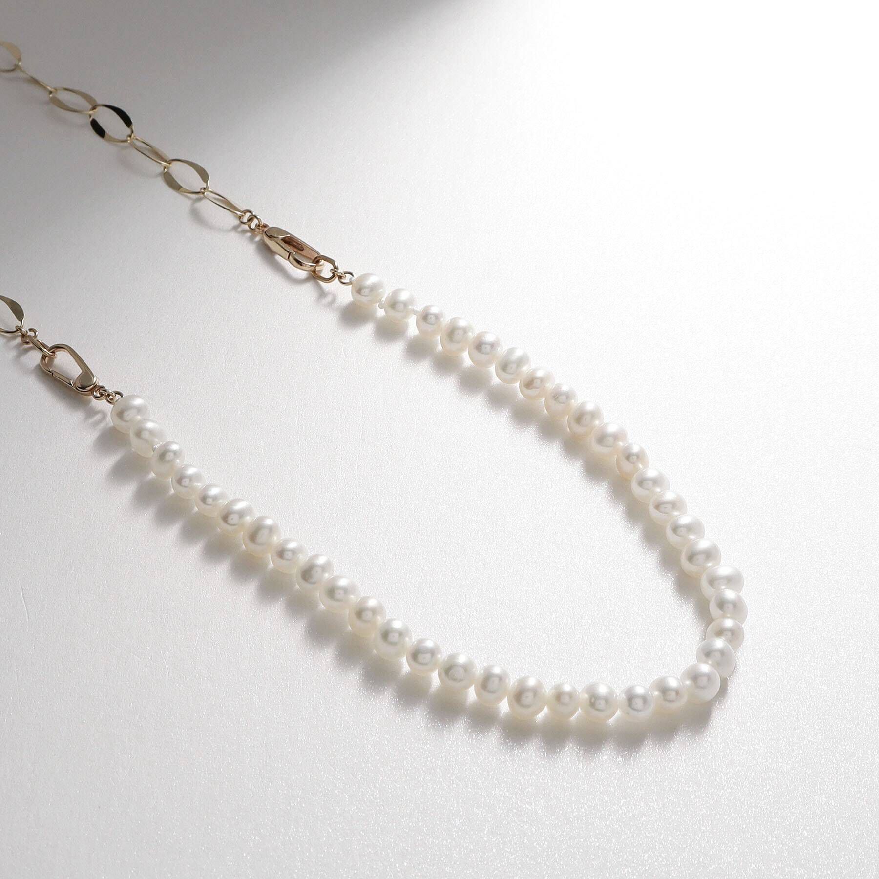 COCOSHNIK「K10パール3WAY ネックレス」|ネックレス|