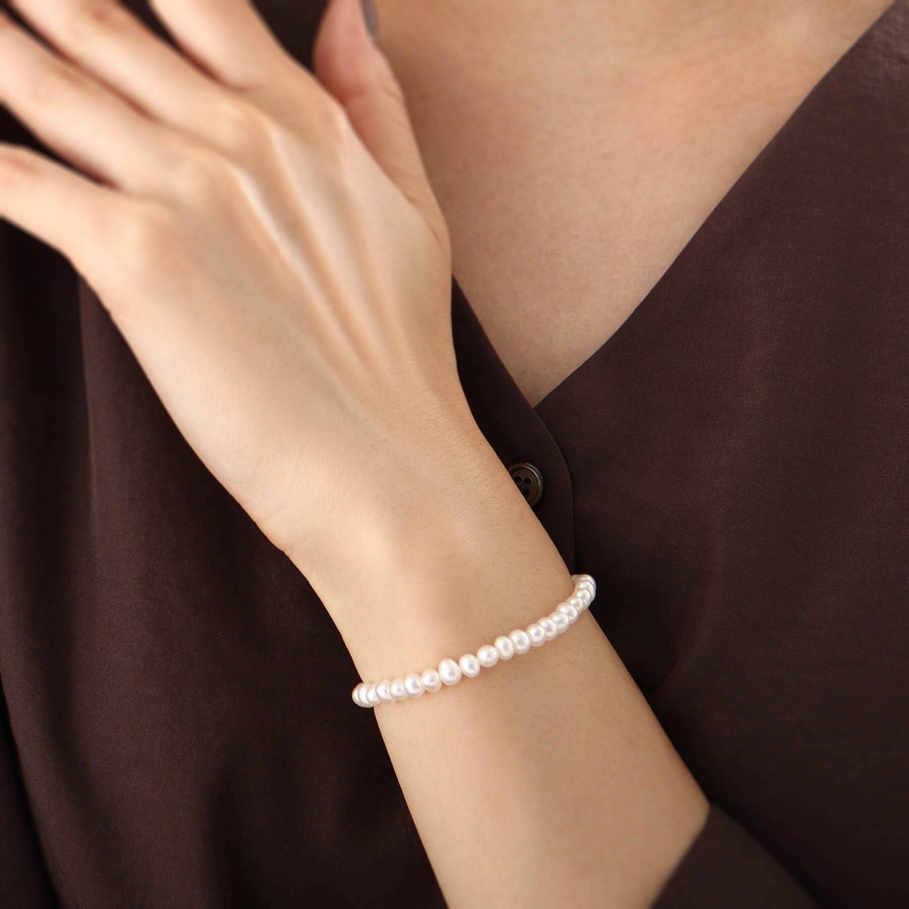 COCOSHNIK「K10パール3WAY ネックレス」|ネックレス|