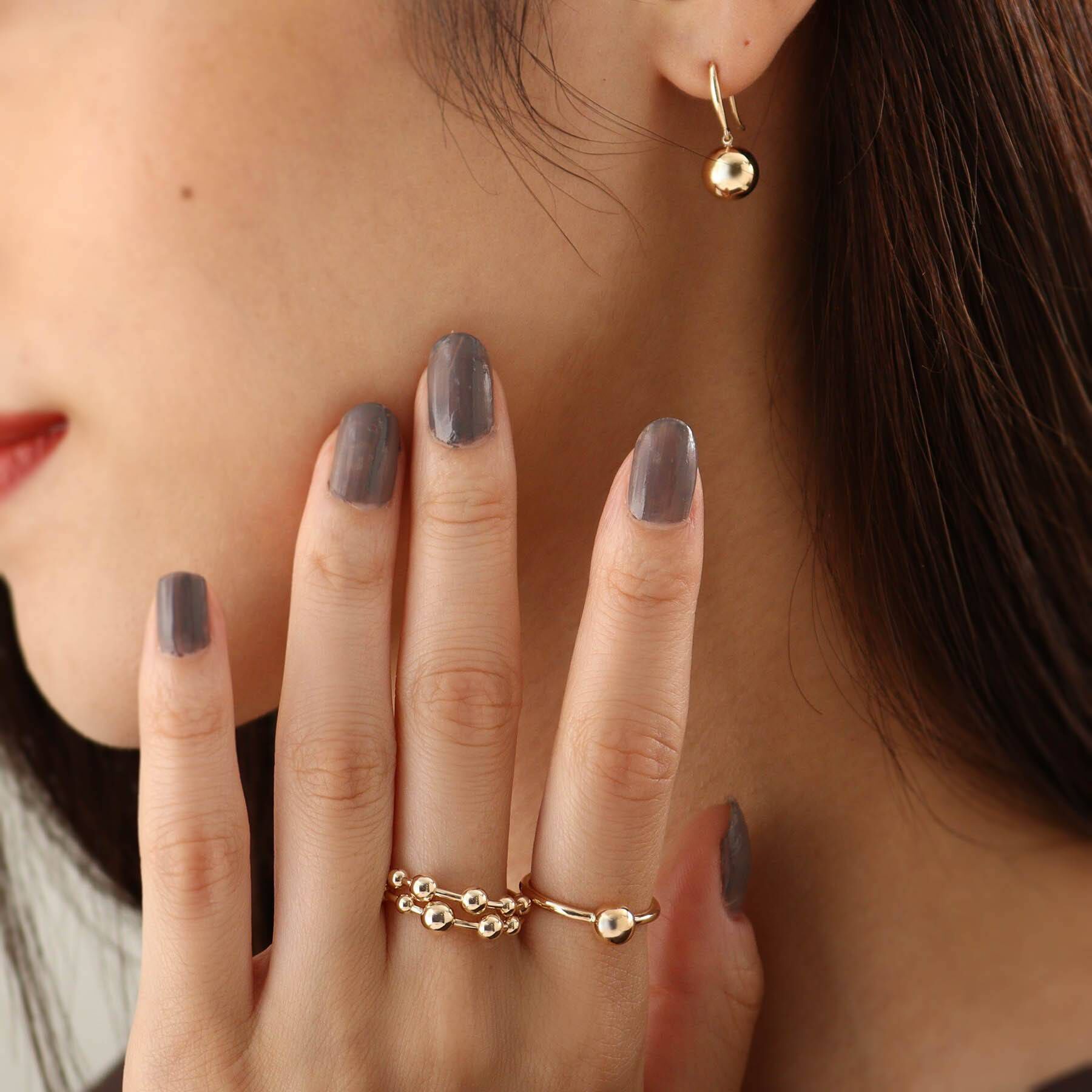 COCOSHNIK「K10中空ボールリング」|リング|