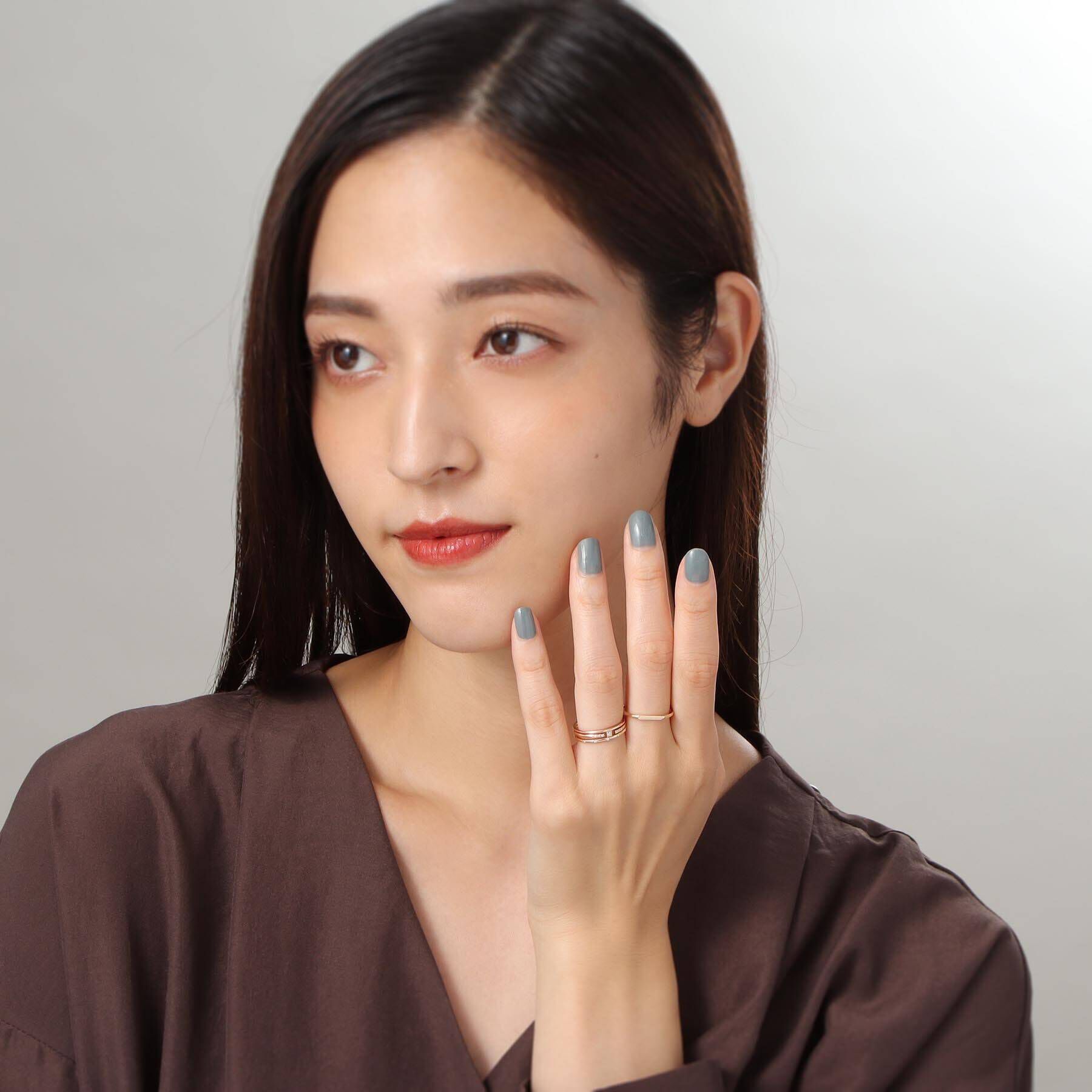 COCOSHNIK「K10オーバルカットオフ リング」|リング|