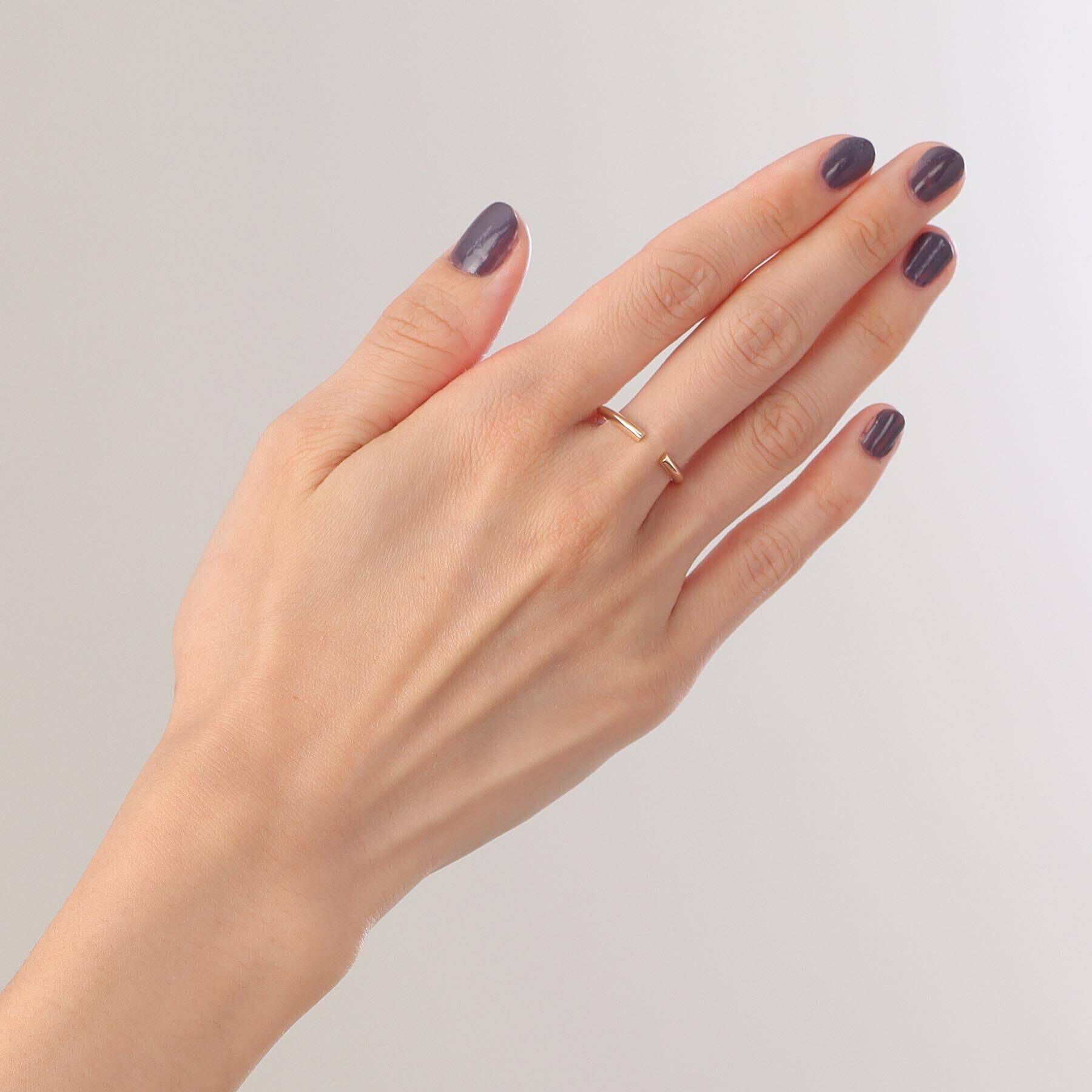 COCOSHNIK「K10しのぎ オープンリング」|リング|