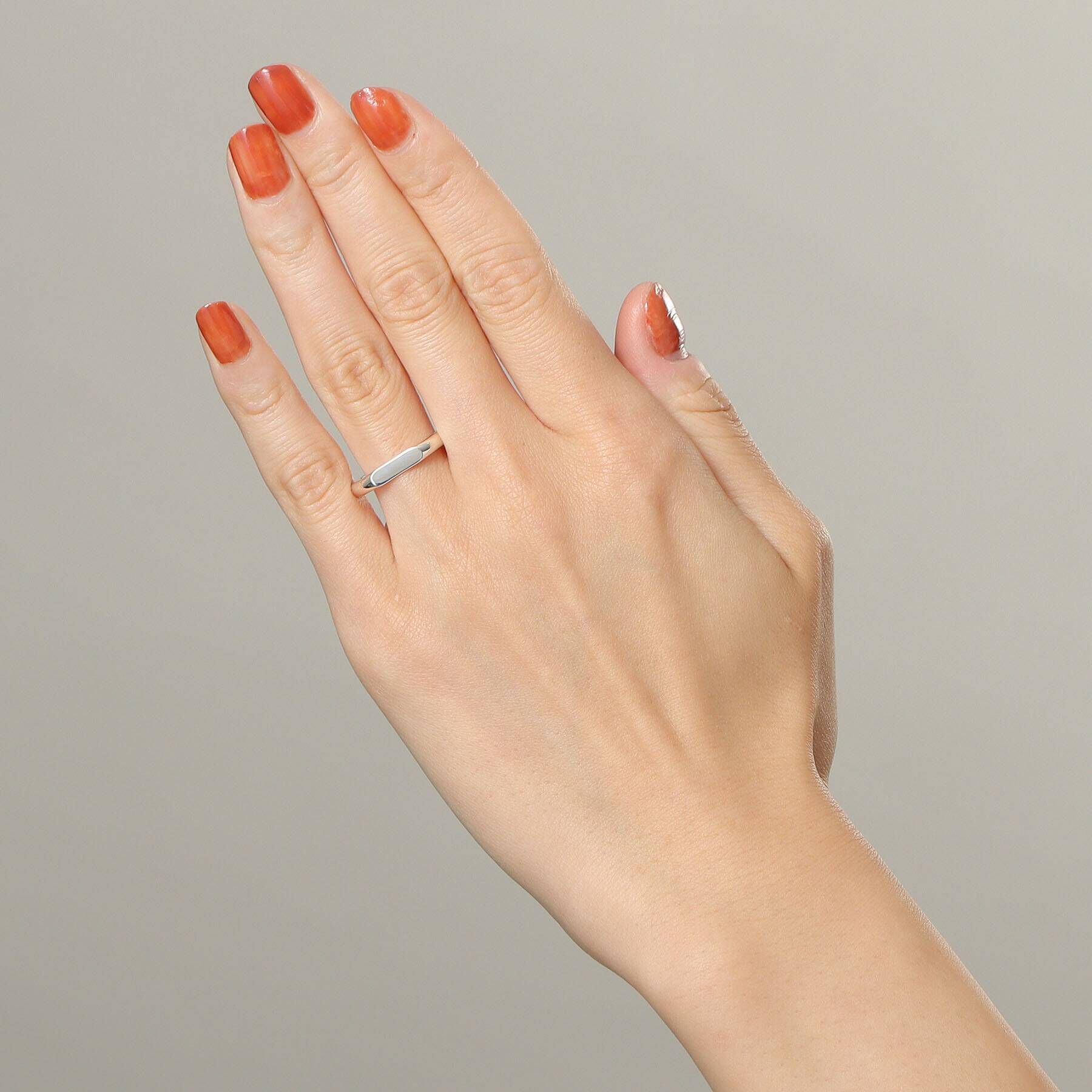 COCOSHNIK「シルバー オーバルカットオフ リング」|リング|