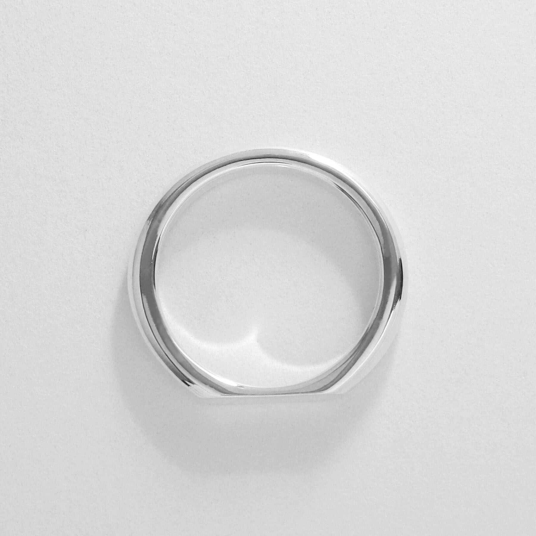 COCOSHNIK「シルバー オーバルカットオフ リング（14号、16号、18号）」|リング|