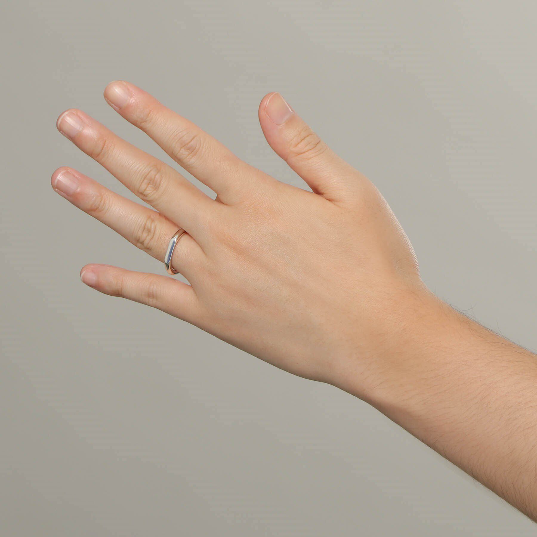 COCOSHNIK「シルバー オーバルカットオフ リング（14号、16号、18号）」|リング|