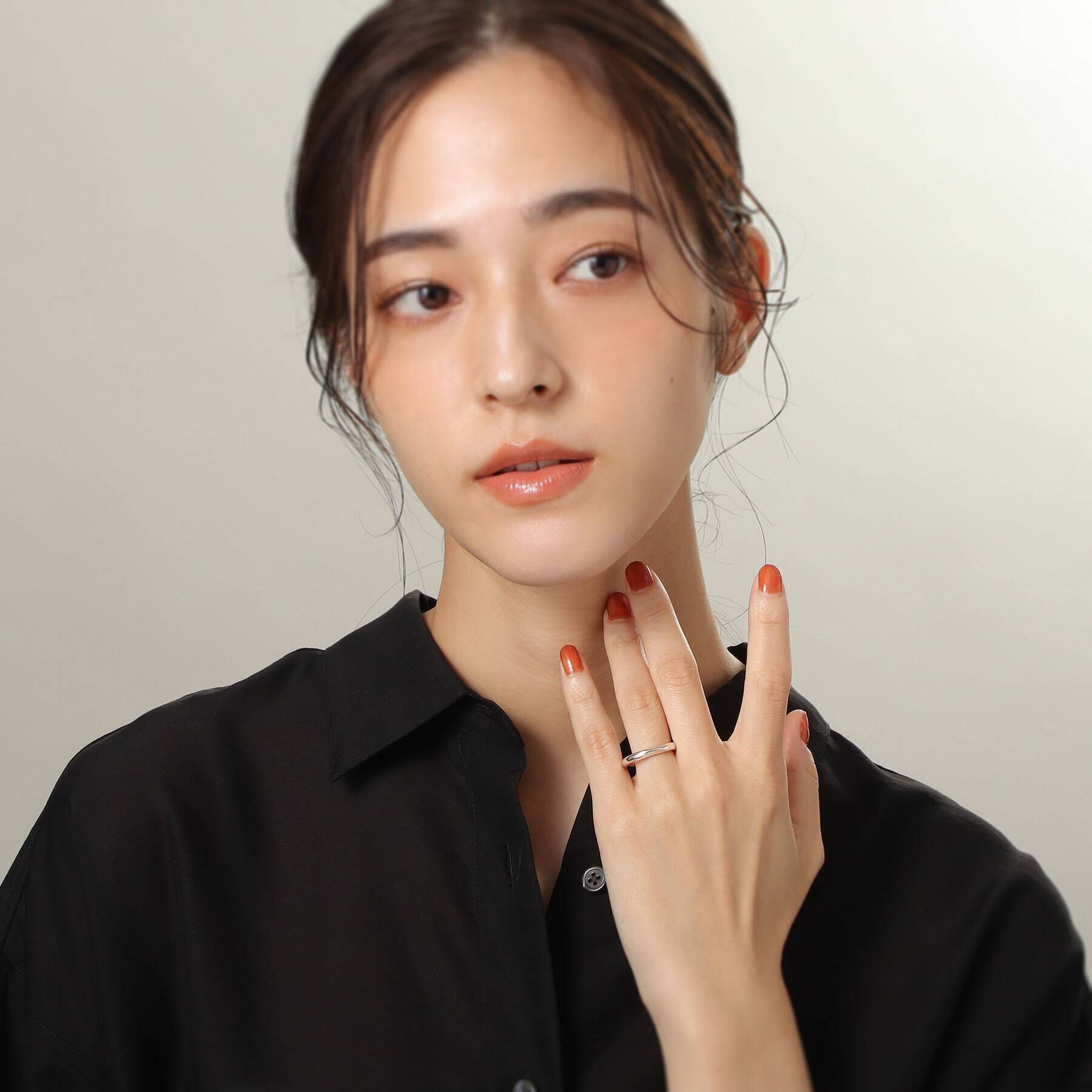 COCOSHNIK「シルバー アーチカットオフ リング」|リング|