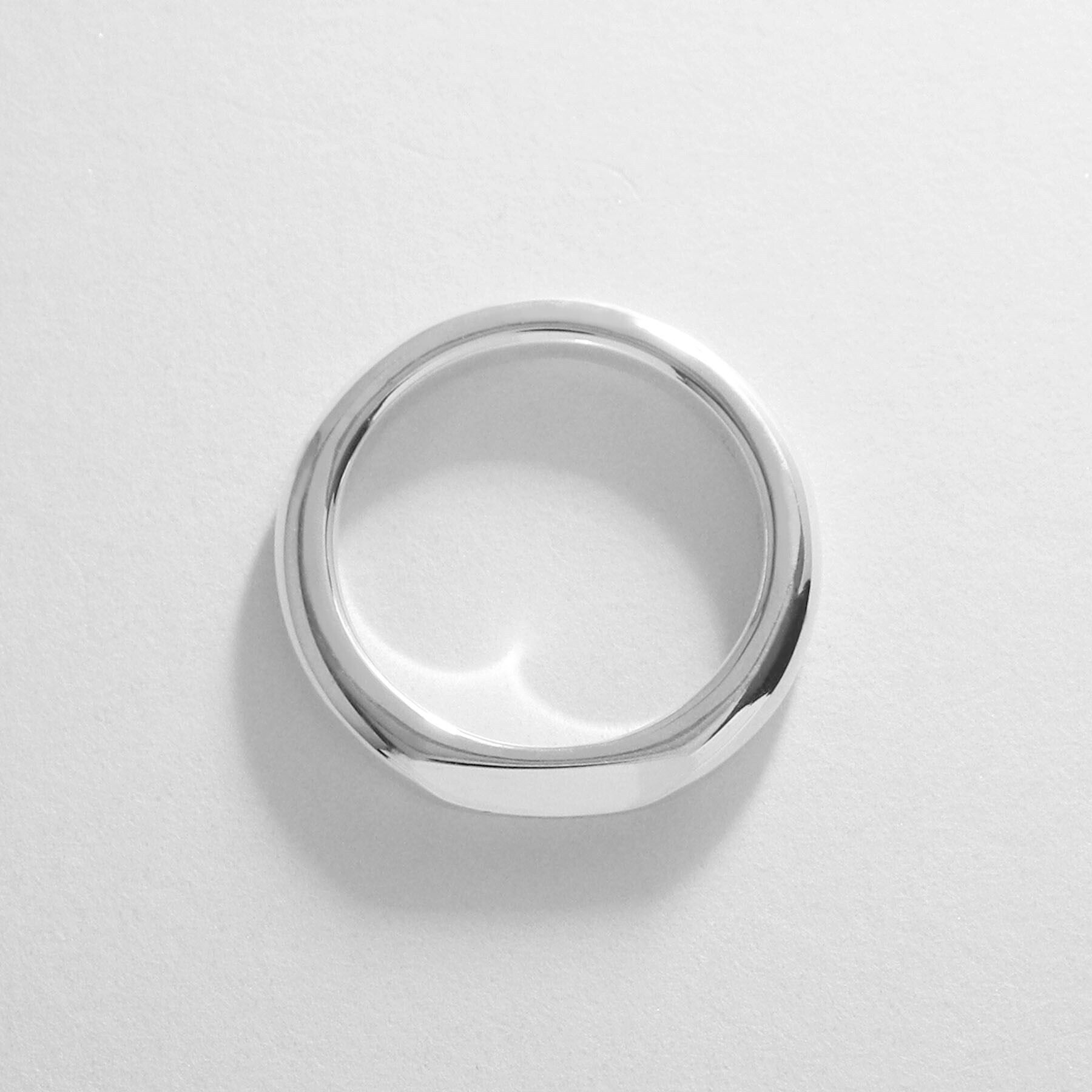 COCOSHNIK「シルバー アーチカットオフ リング（14号、16号、18号）」|リング|