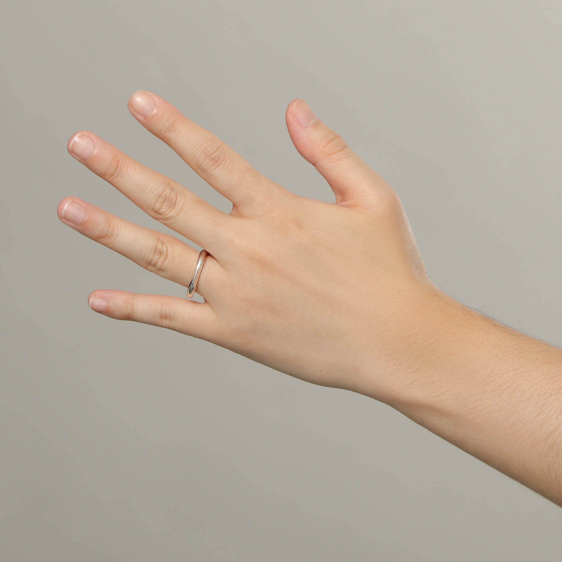 COCOSHNIK「シルバー アーチカットオフ リング（14号、16号、18号）」|リング|