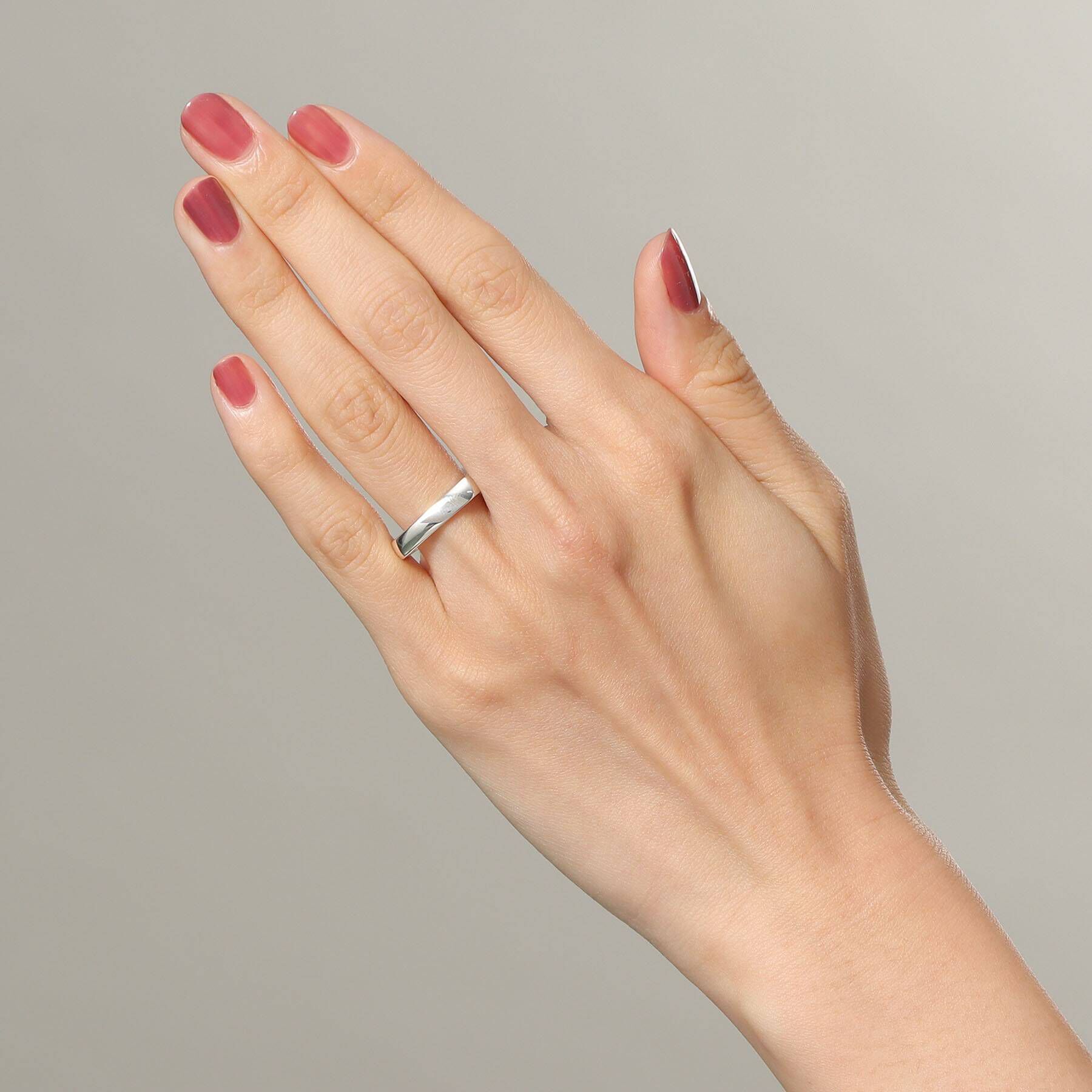 COCOSHNIK「シルバー シフトスクエア リング」|リング|