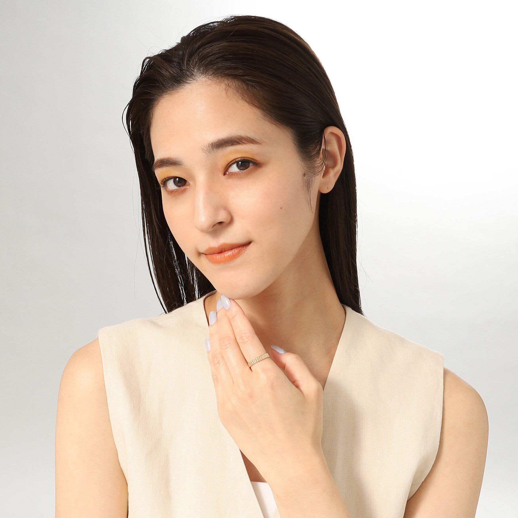 COCOSHNIK「K10ガドルーンカット リング中」|リング|