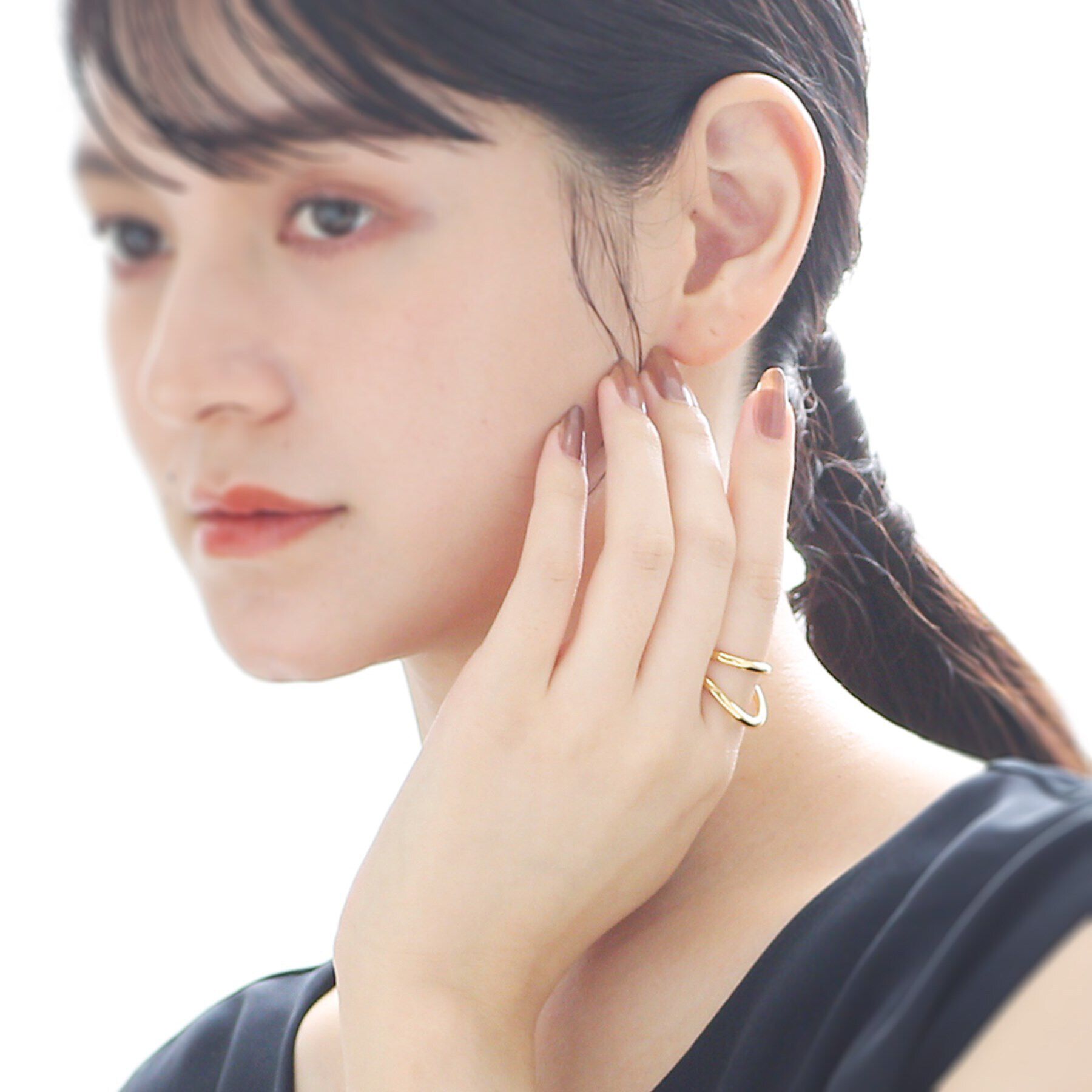 COCOSHNIK ONKITSCH「シルバー ラインリング フロート GP」|リング|