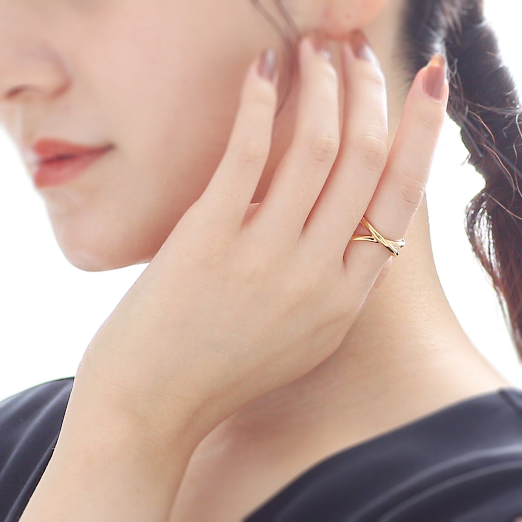 COCOSHNIK ONKITSCH「シルバー ラインリング フロート GP」|リング|