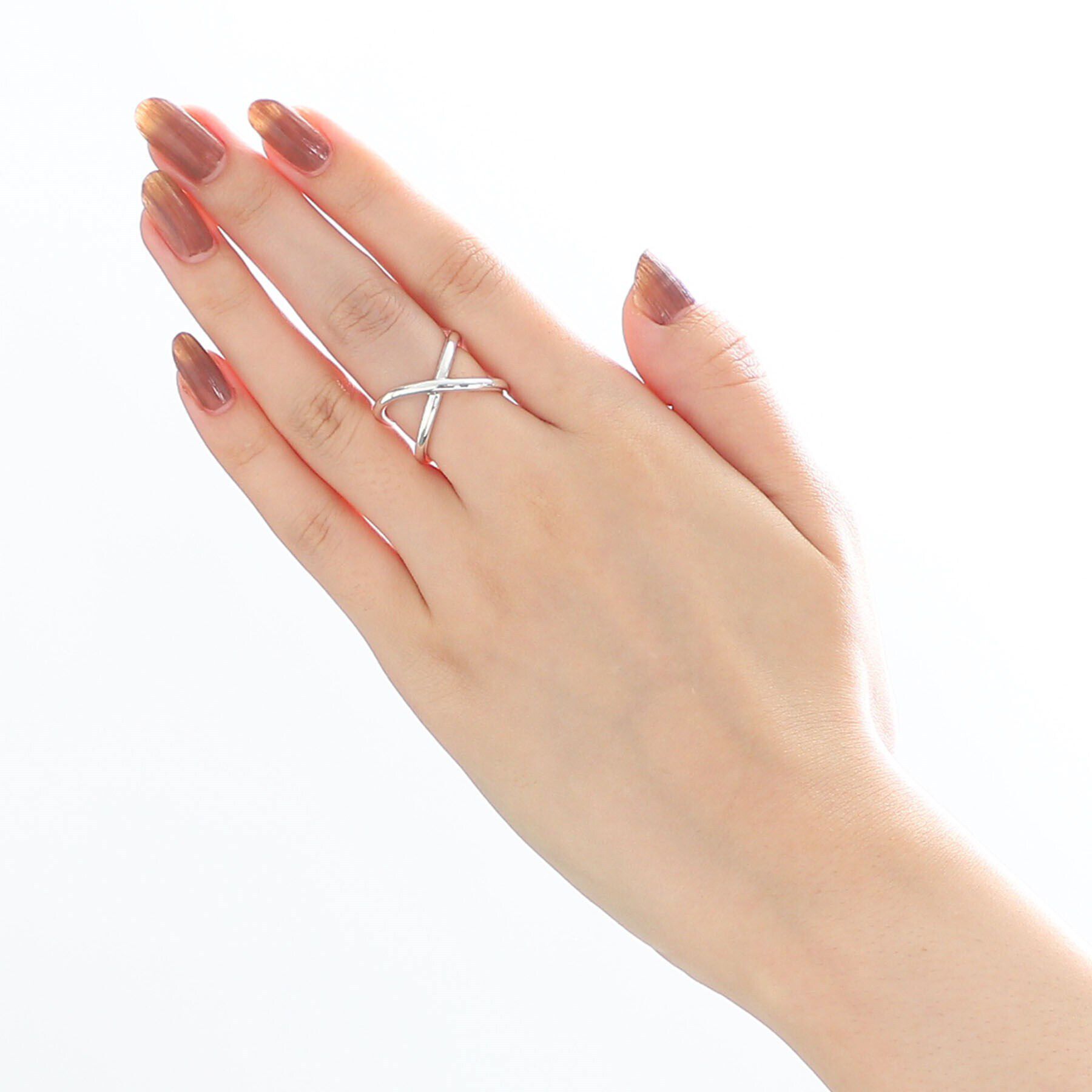 COCOSHNIK ONKITSCH「シルバー ラインリング スロープ」|リング|