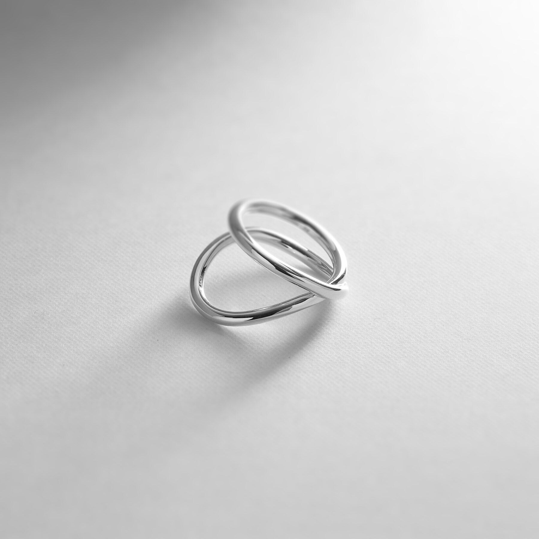 COCOSHNIK ONKITSCH「シルバー ラインリング フロート」|リング|