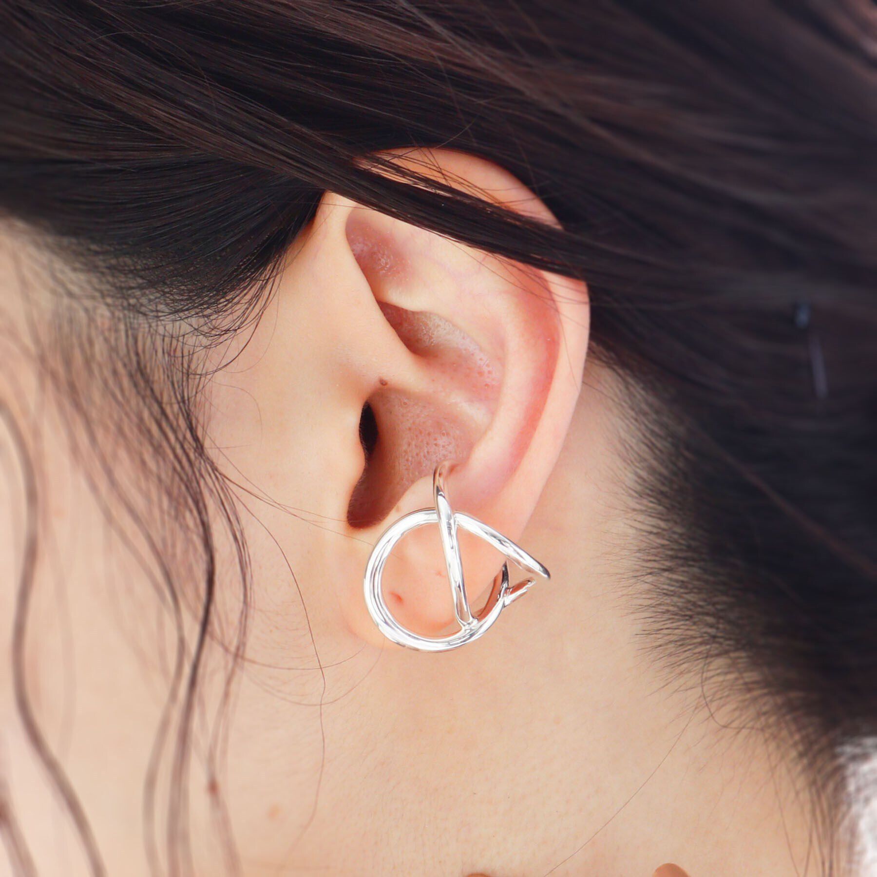 COCOSHNIK ONKITSCH「シルバー リングイヤーカフ エンタングル」|リング|