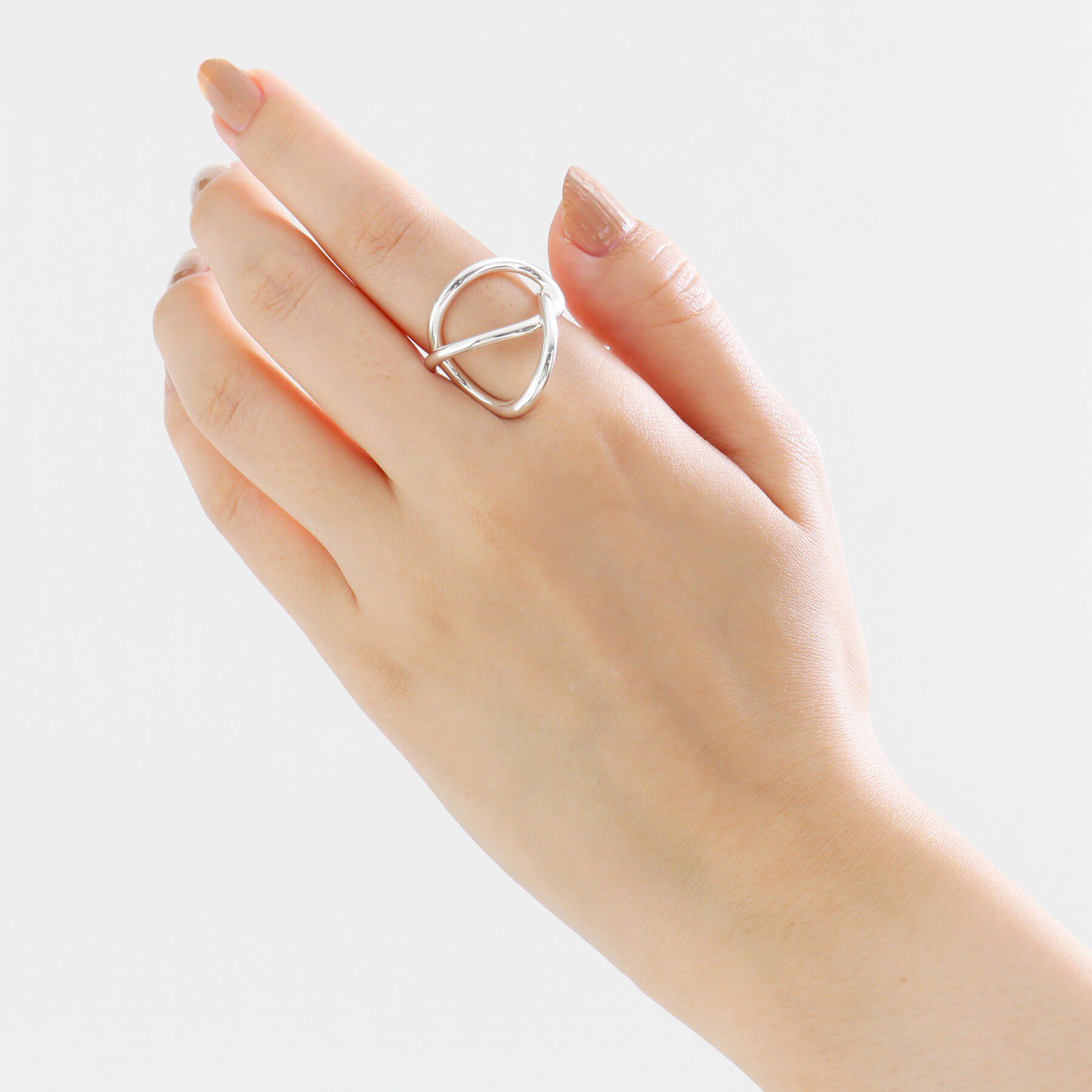 COCOSHNIK ONKITSCH「シルバー リングイヤーカフ エンタングル」|リング|