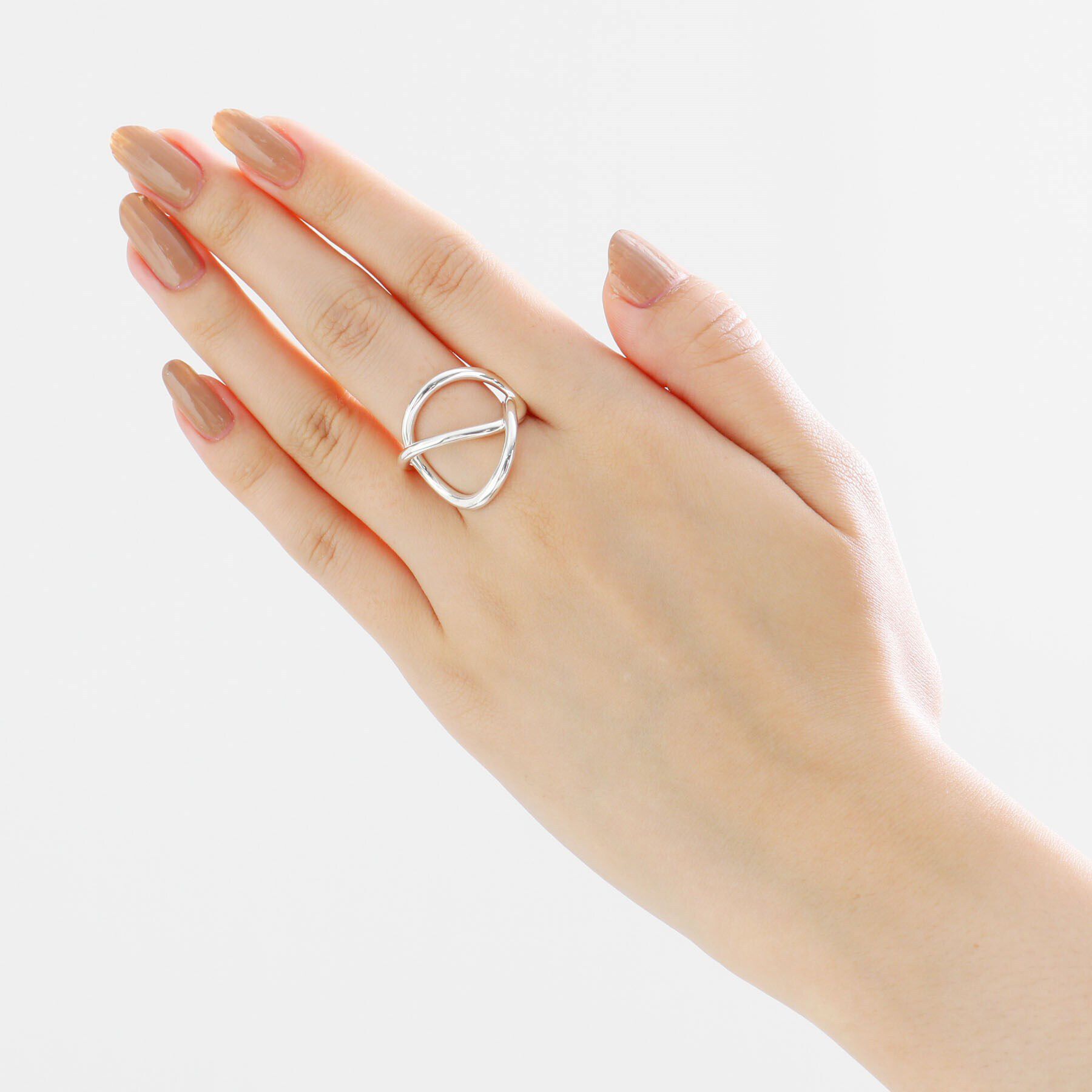 COCOSHNIK ONKITSCH「シルバー リングイヤーカフ エンタングル」|リング|