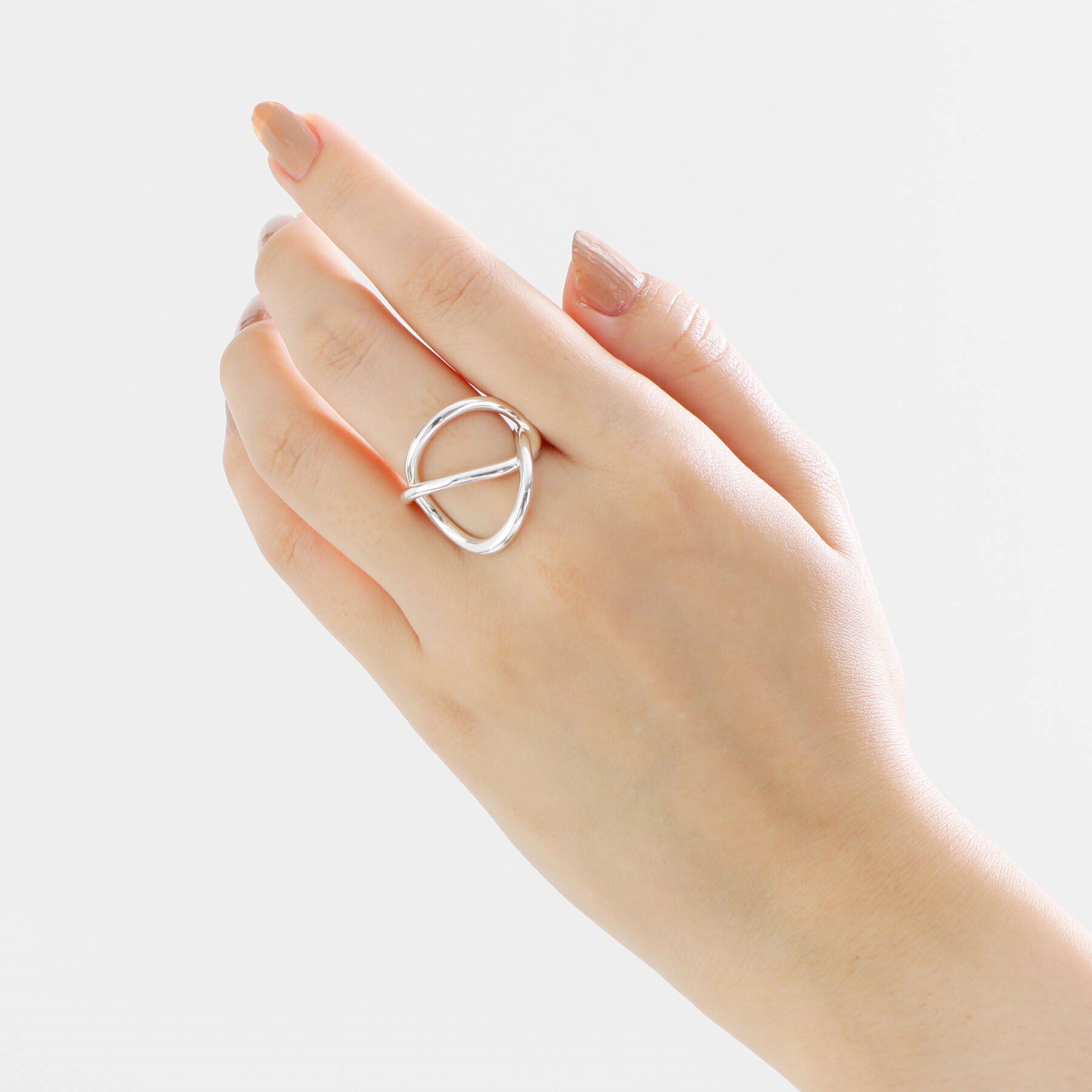 COCOSHNIK ONKITSCH「シルバー リングイヤーカフ エンタングル」|リング|