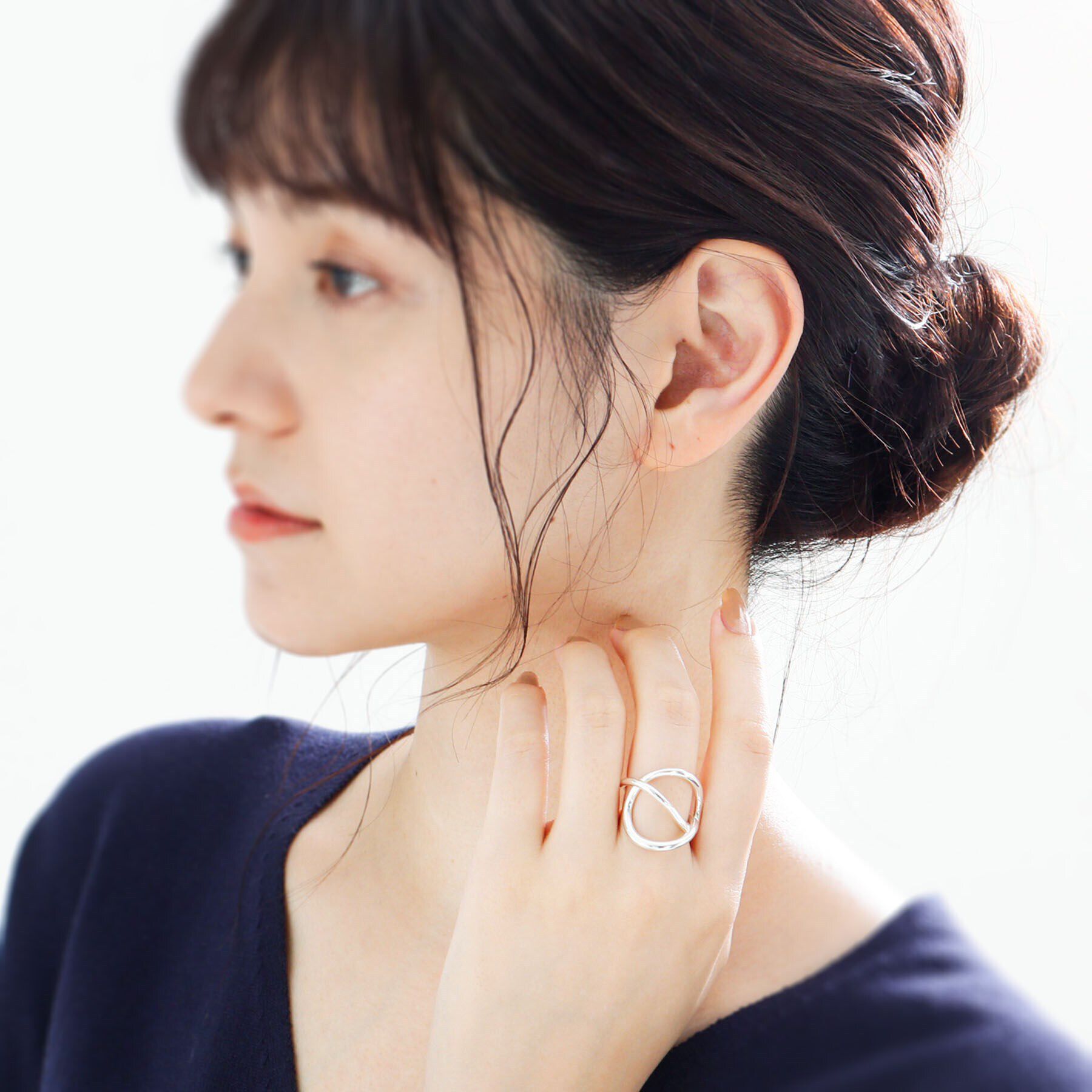 COCOSHNIK ONKITSCH「シルバー リングイヤーカフ エンタングル」|リング|