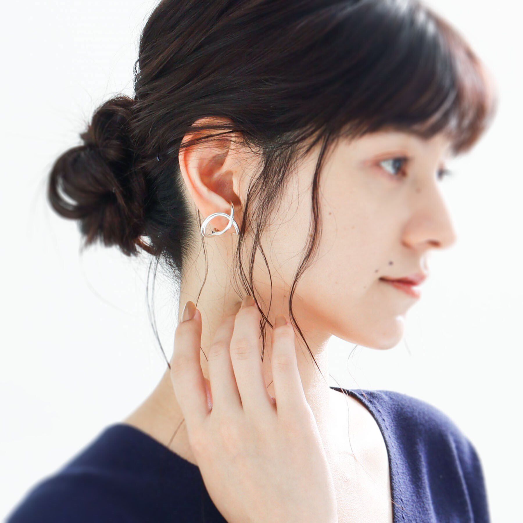 COCOSHNIK ONKITSCH「シルバー リングイヤーカフ エンタングル」|リング|