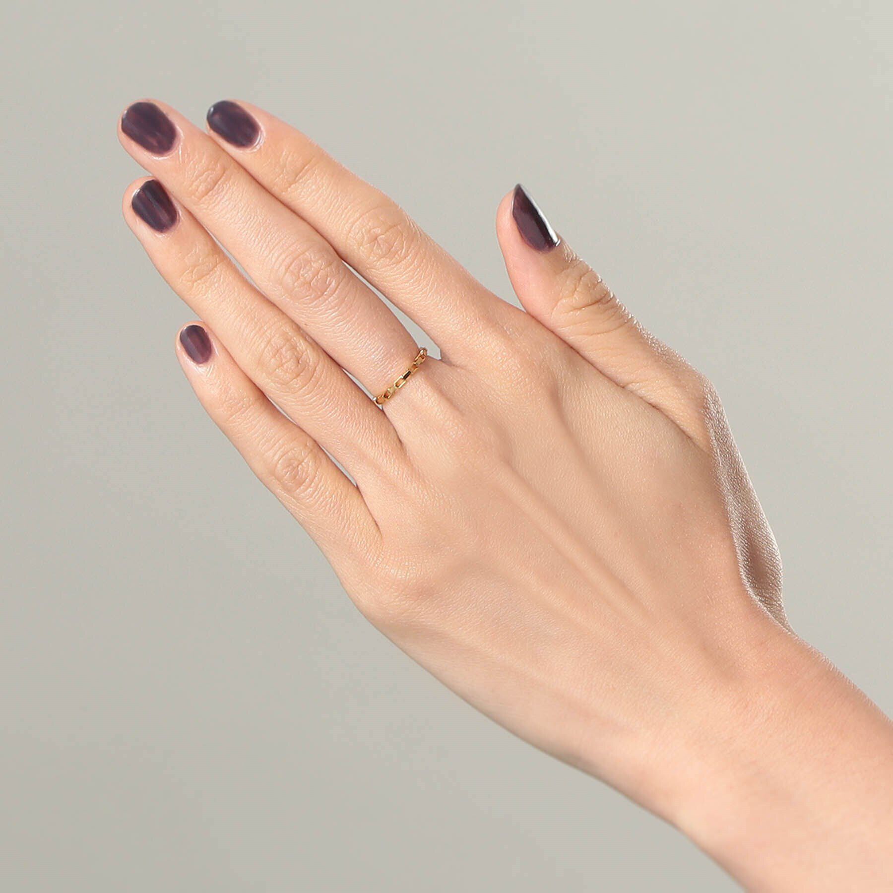 COCOSHNIK ONKITSCH「シルバー チェーンリング ボックスチェーン GP」|リング|