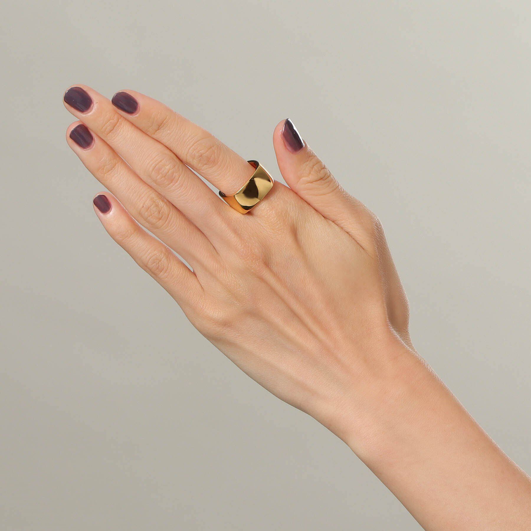 COCOSHNIK ONKITSCH「シルバー ツイストスクエア リングL GP」|リング|