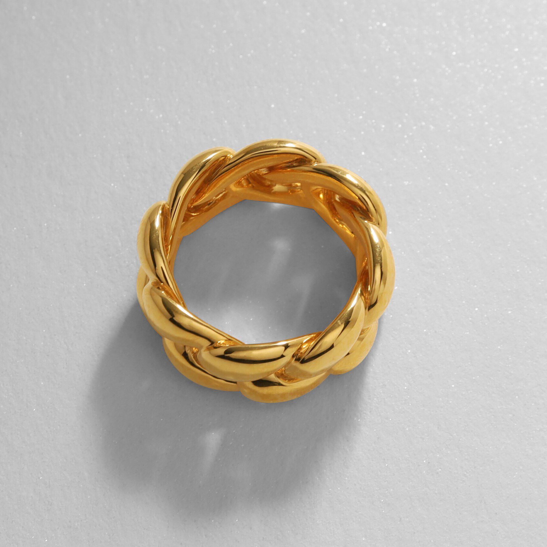 COCOSHNIK ONKITSCH「シルバー ニッティングモチーフ エタニティリングL GP」|リング|