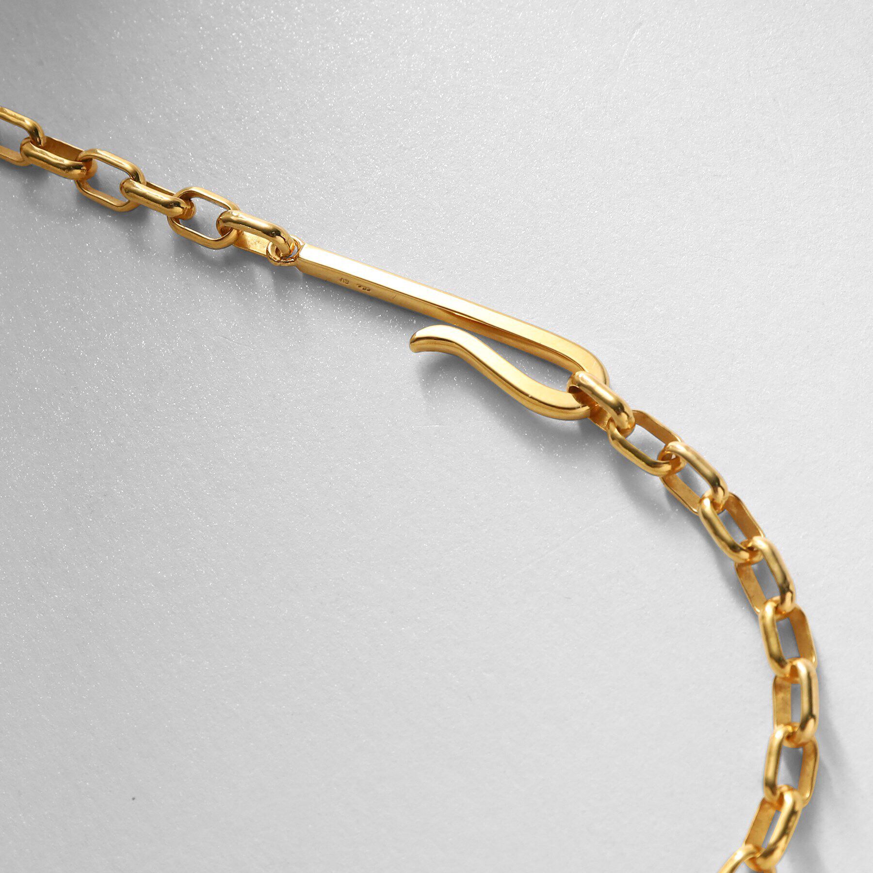 COCOSHNIK ONKITSCH「シルバー ドームチェーン フックネックレス GP」|ネックレス|