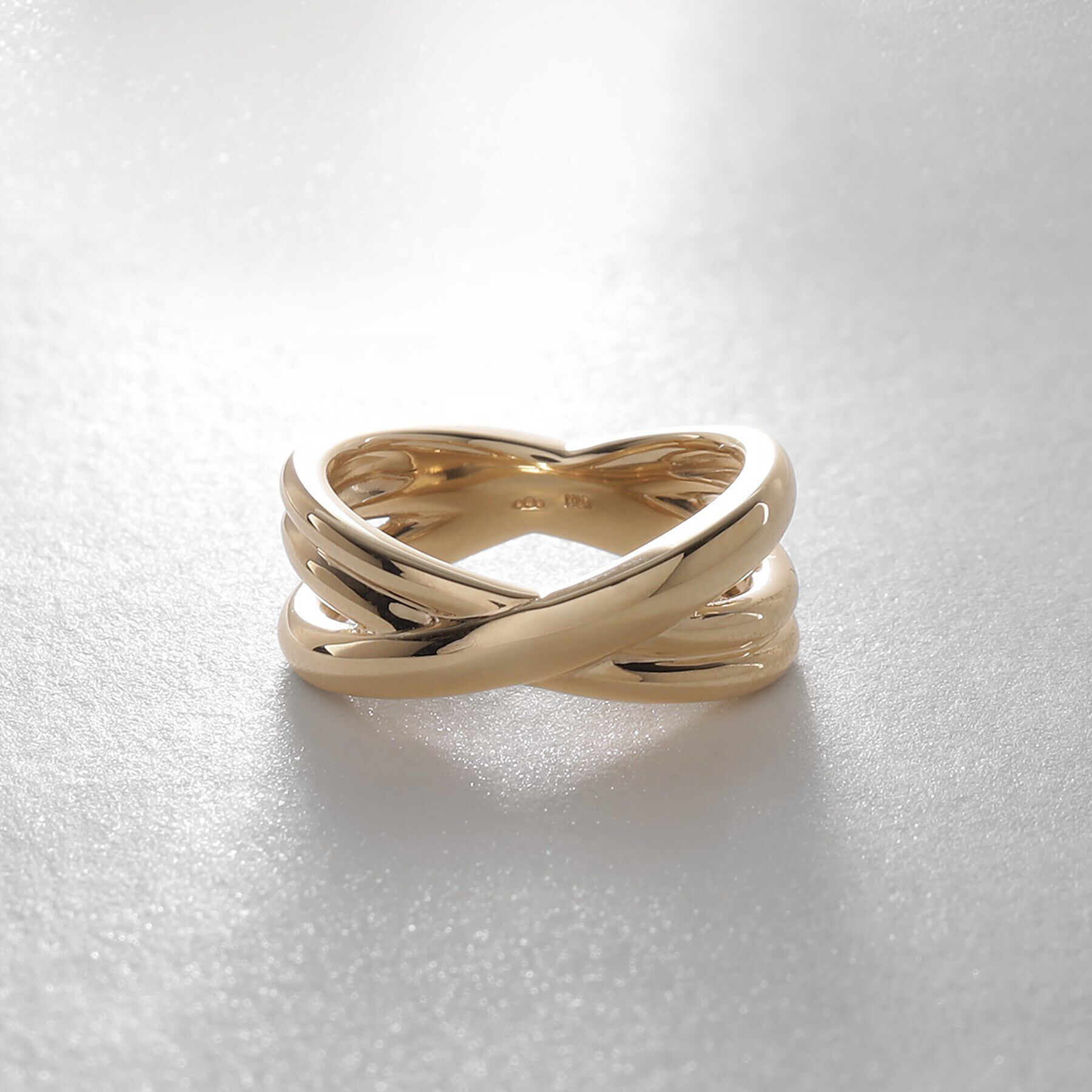 COCOSHNIK「K10クロスライン リング」|リング|