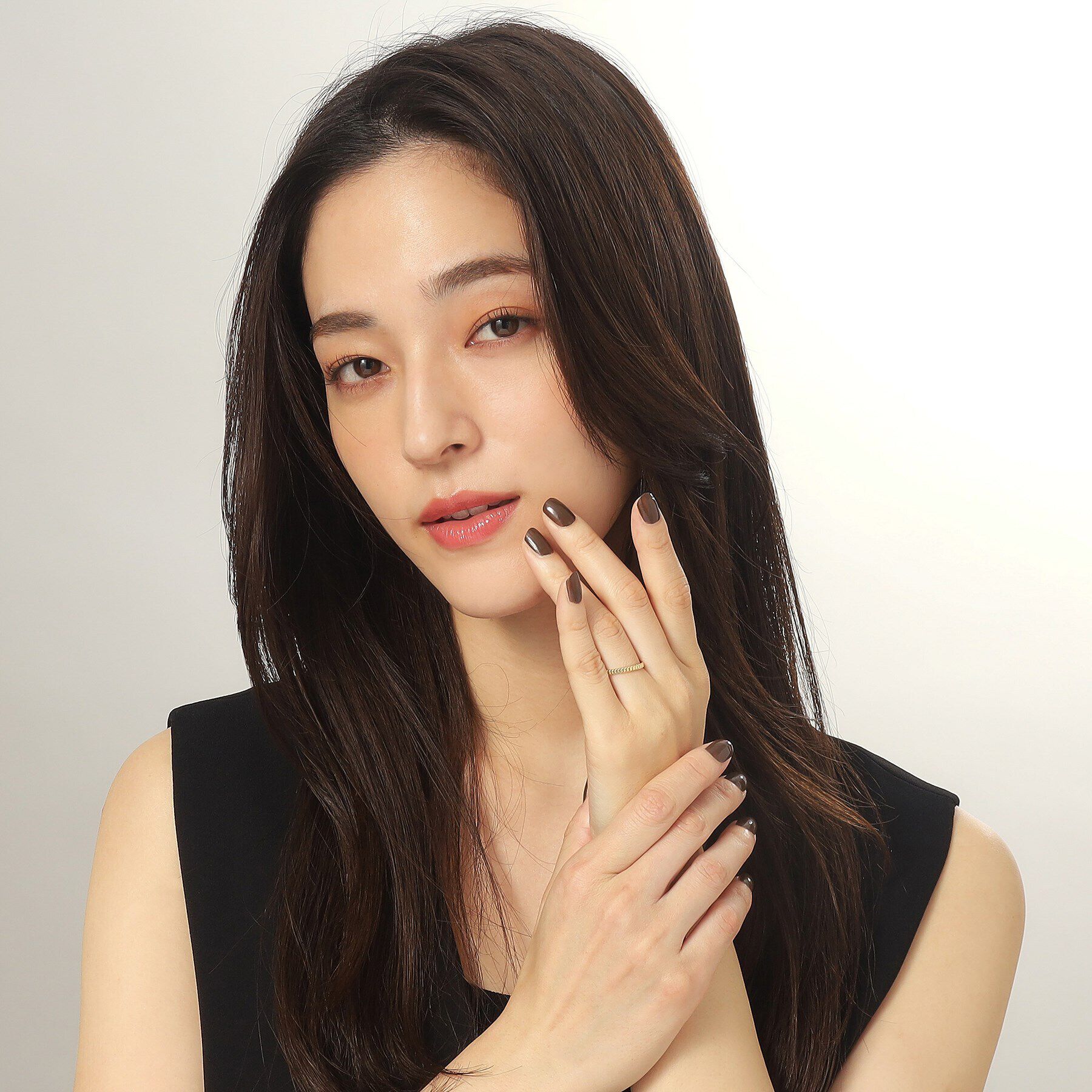 COCOSHNIK「K18ガドルーンカット リング細」|リング|