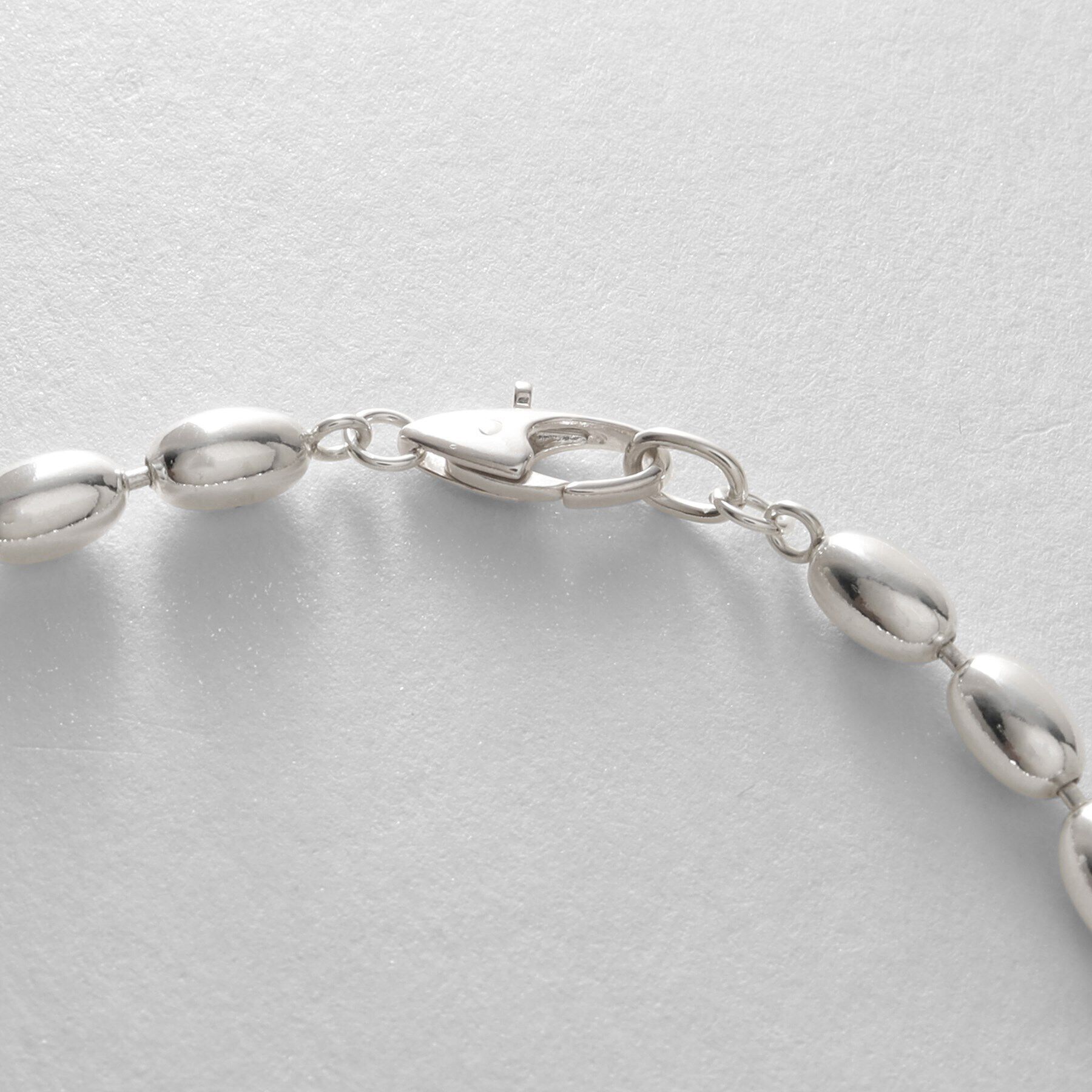 COCOSHNIK ONKITSCH「シルバー デザインチェーン オーバルボールL ブレスレット」|ブレスレット・バングル|