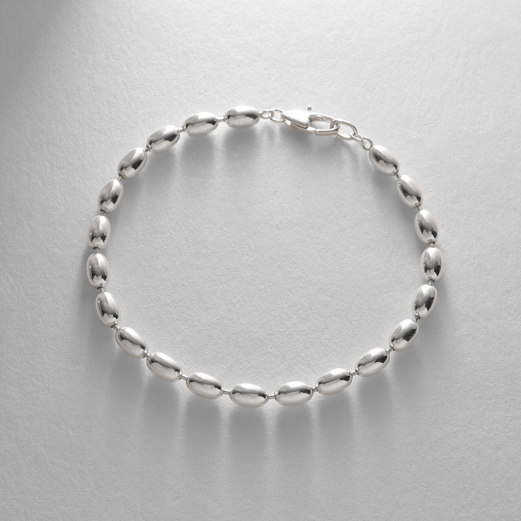 COCOSHNIK ONKITSCH「シルバー デザインチェーン オーバルボールL ブレスレット」|ブレスレット・バングル|