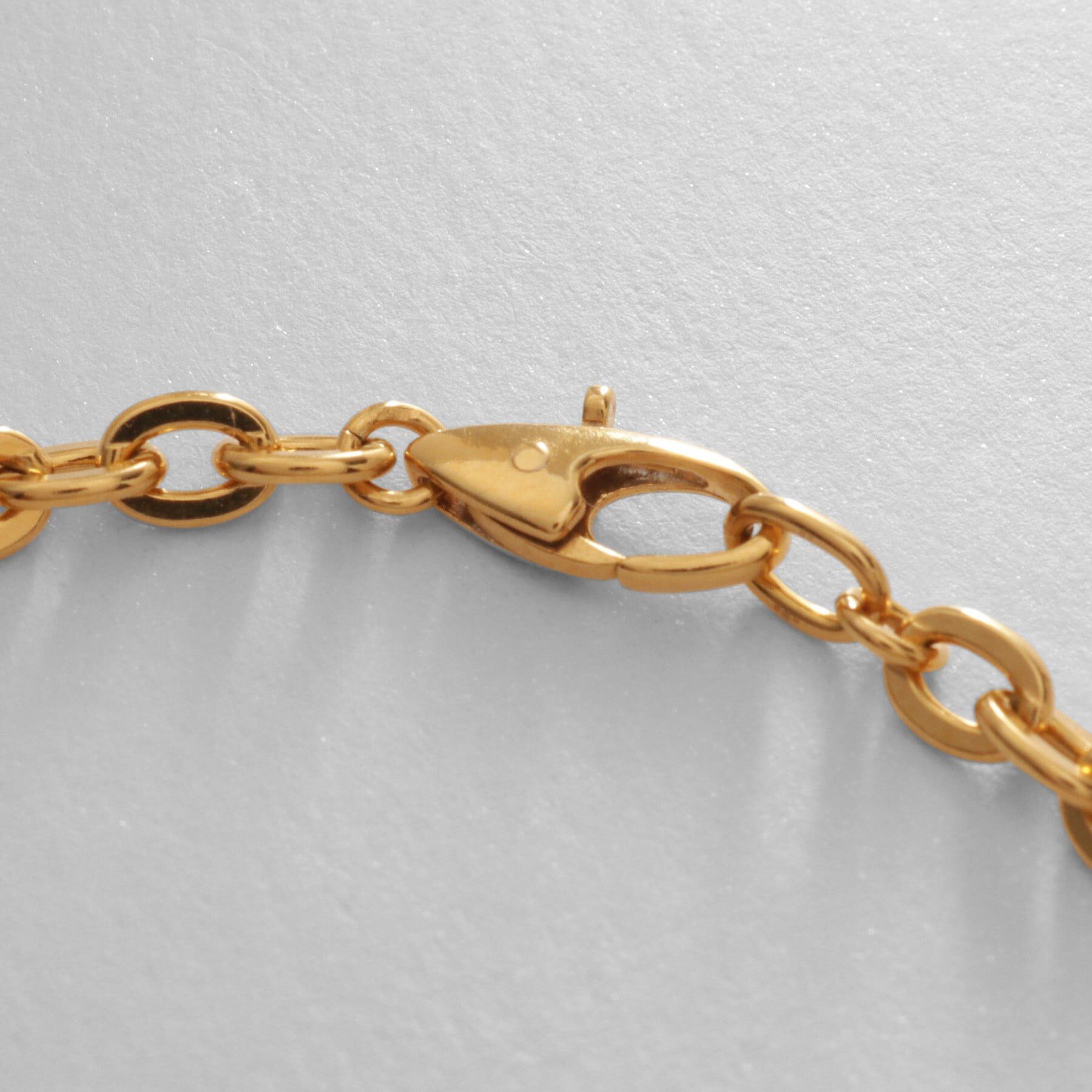 COCOSHNIK ONKITSCH「シルバー デザインチェーン フラットオーバルリンクブレスレット GP」|ブレスレット・バングル|